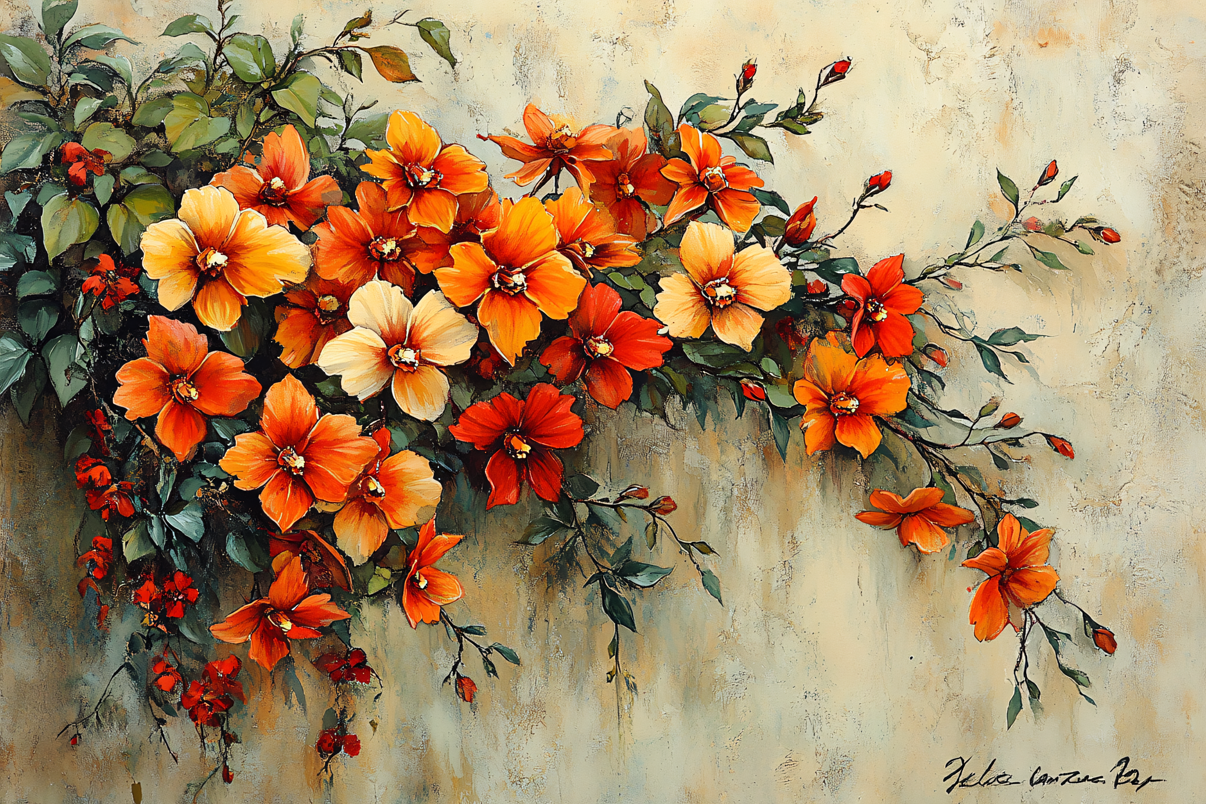 Orange Floral Arrangement