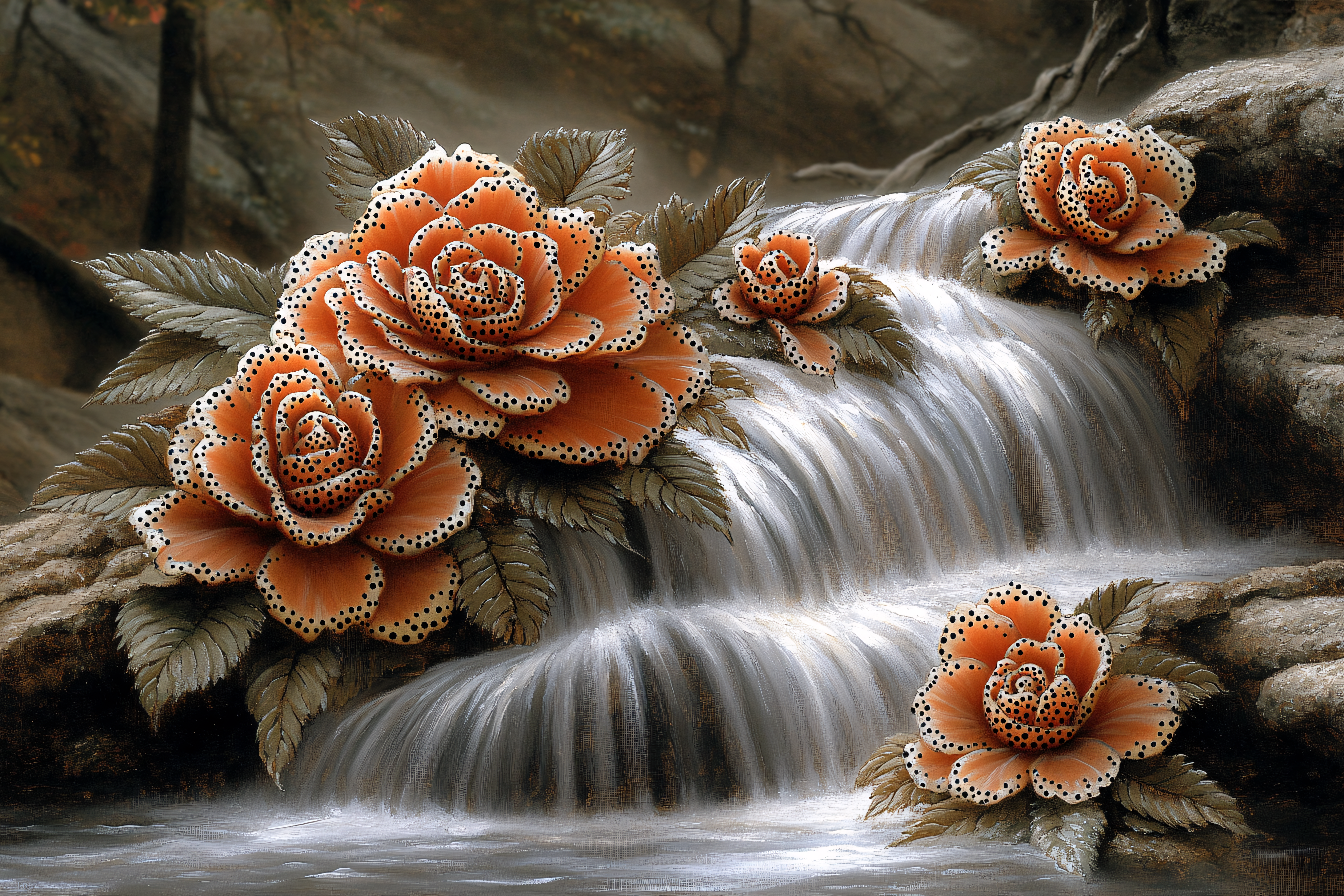 Orange Roses Cascade