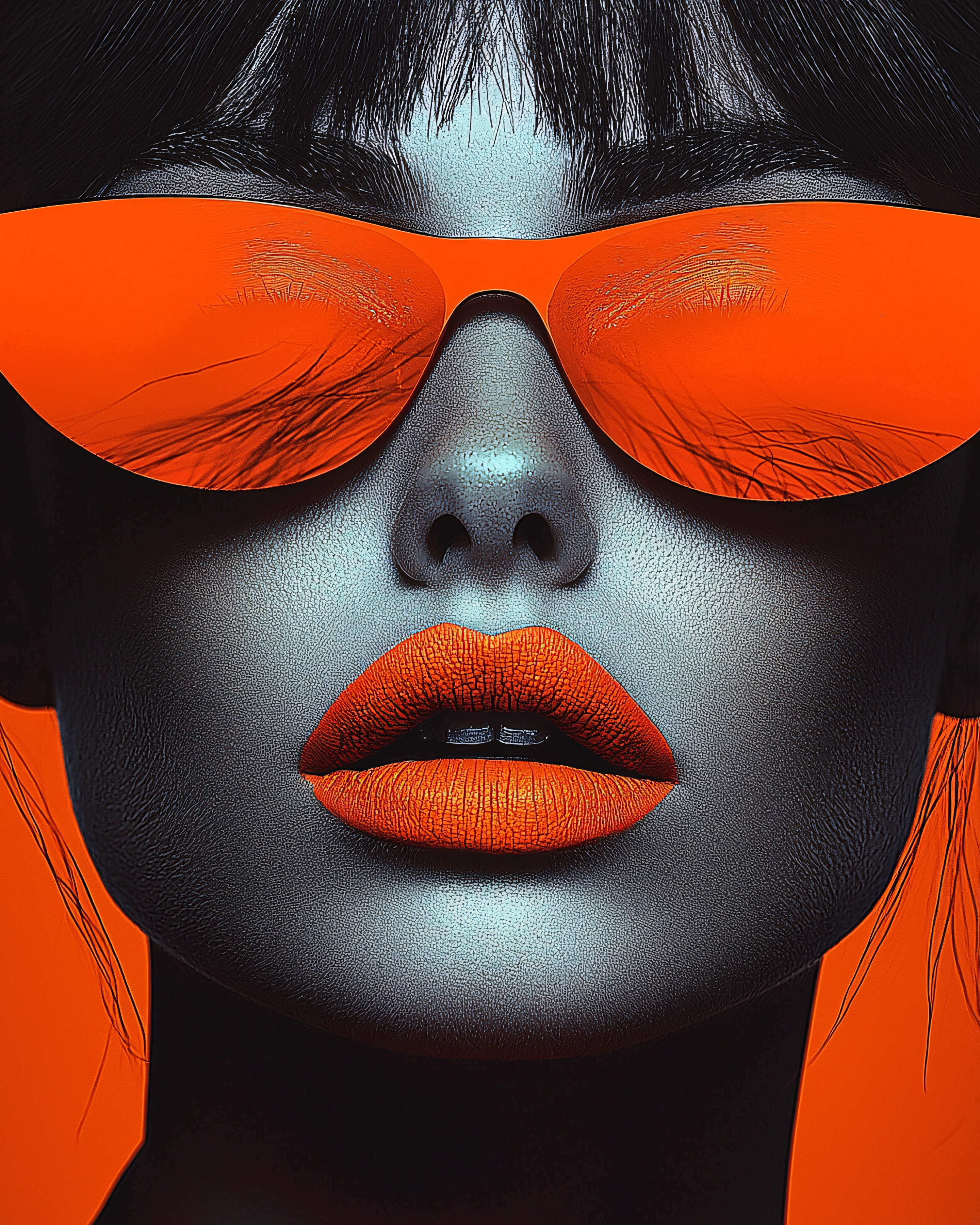 Orange Sunglasses Beauty