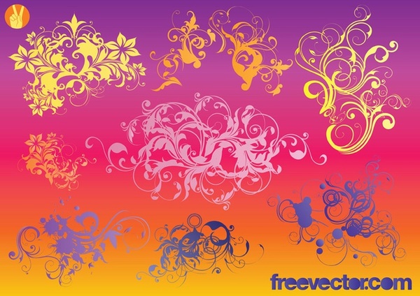 Ornaments s Free Vector