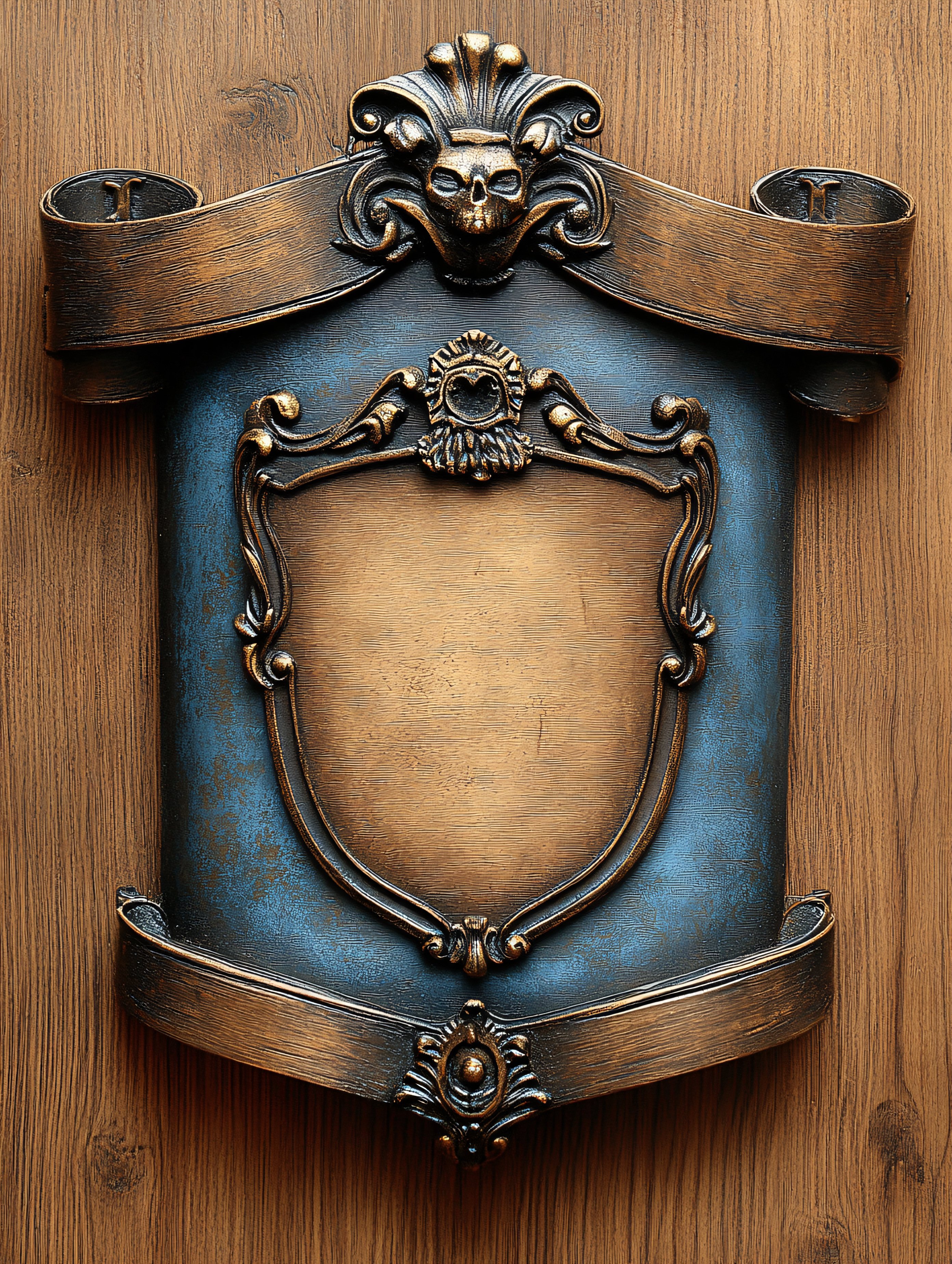 Ornate Skull Sign