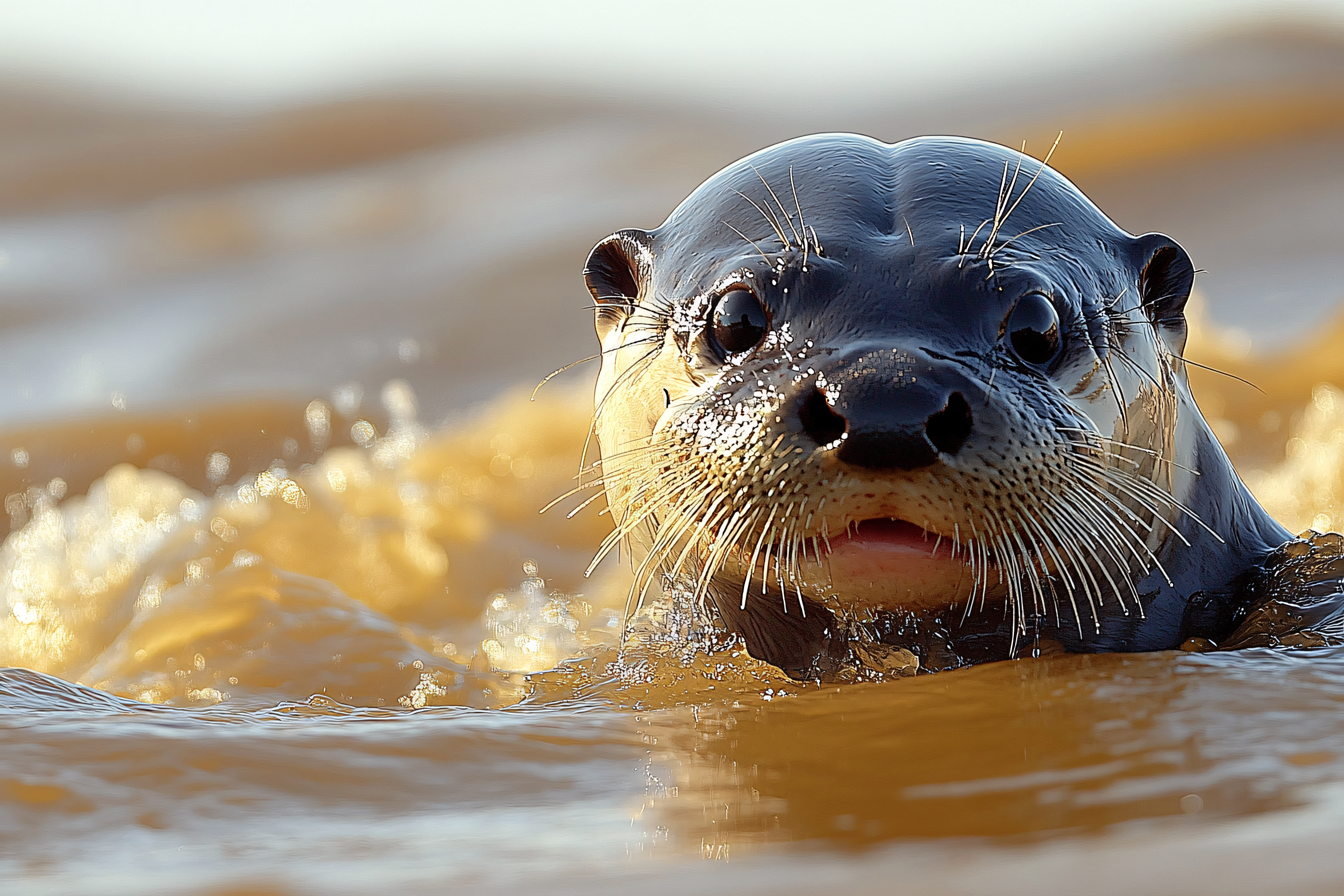 Otter In Water