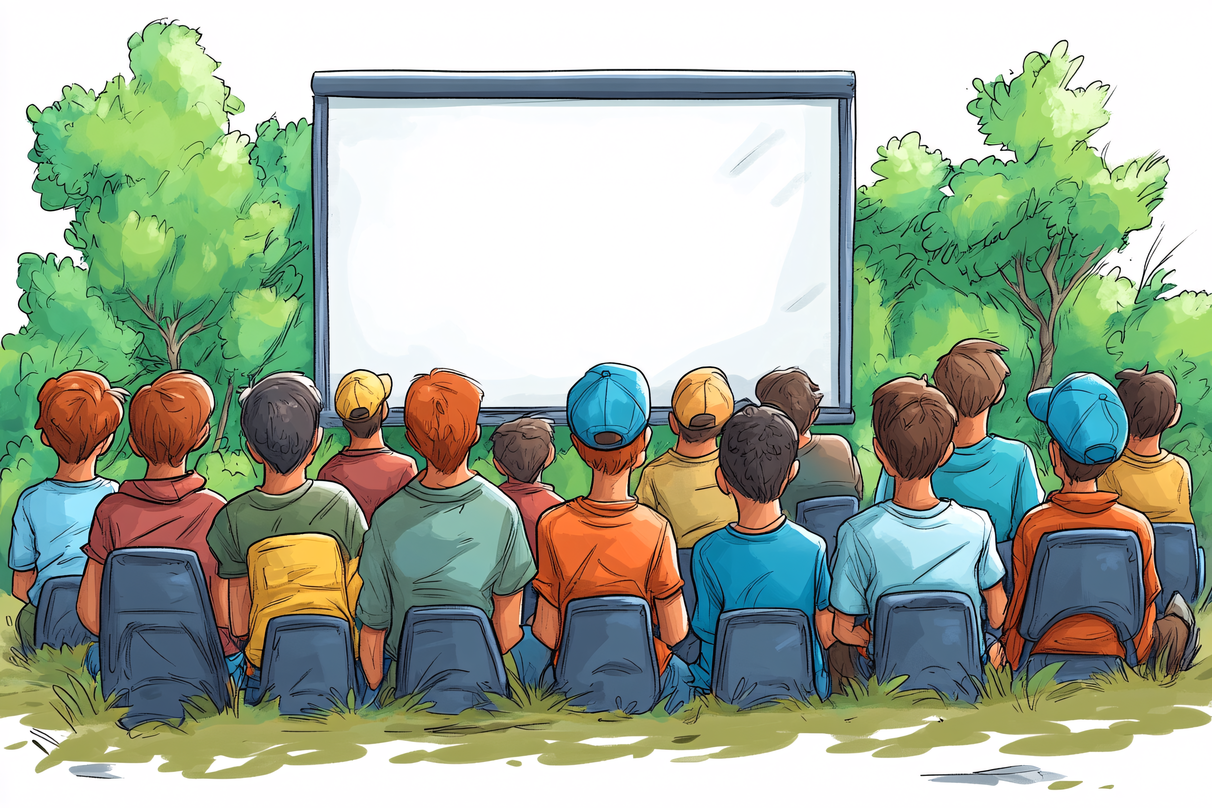 Outdoor Presentation Audience