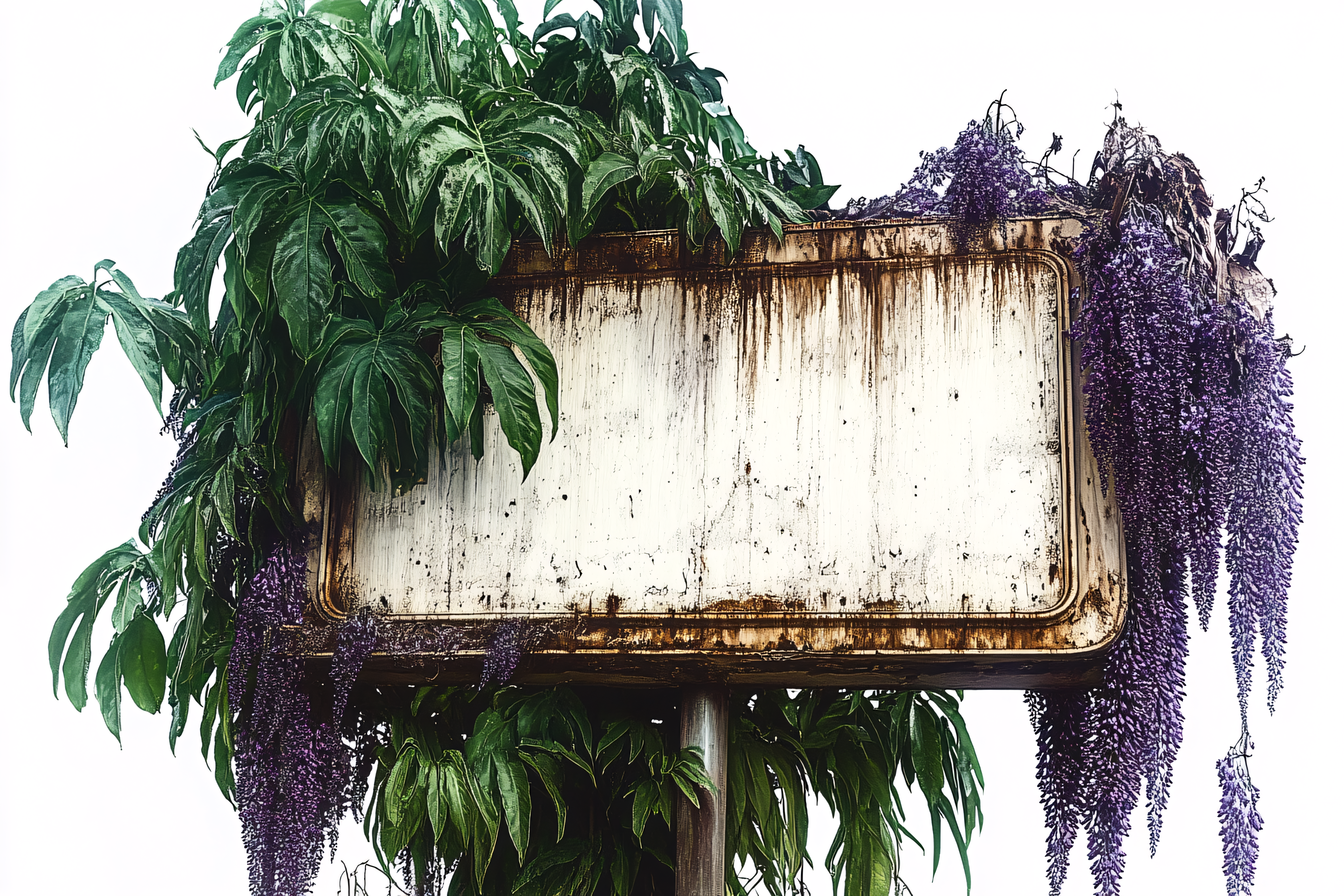 Overgrown Sign