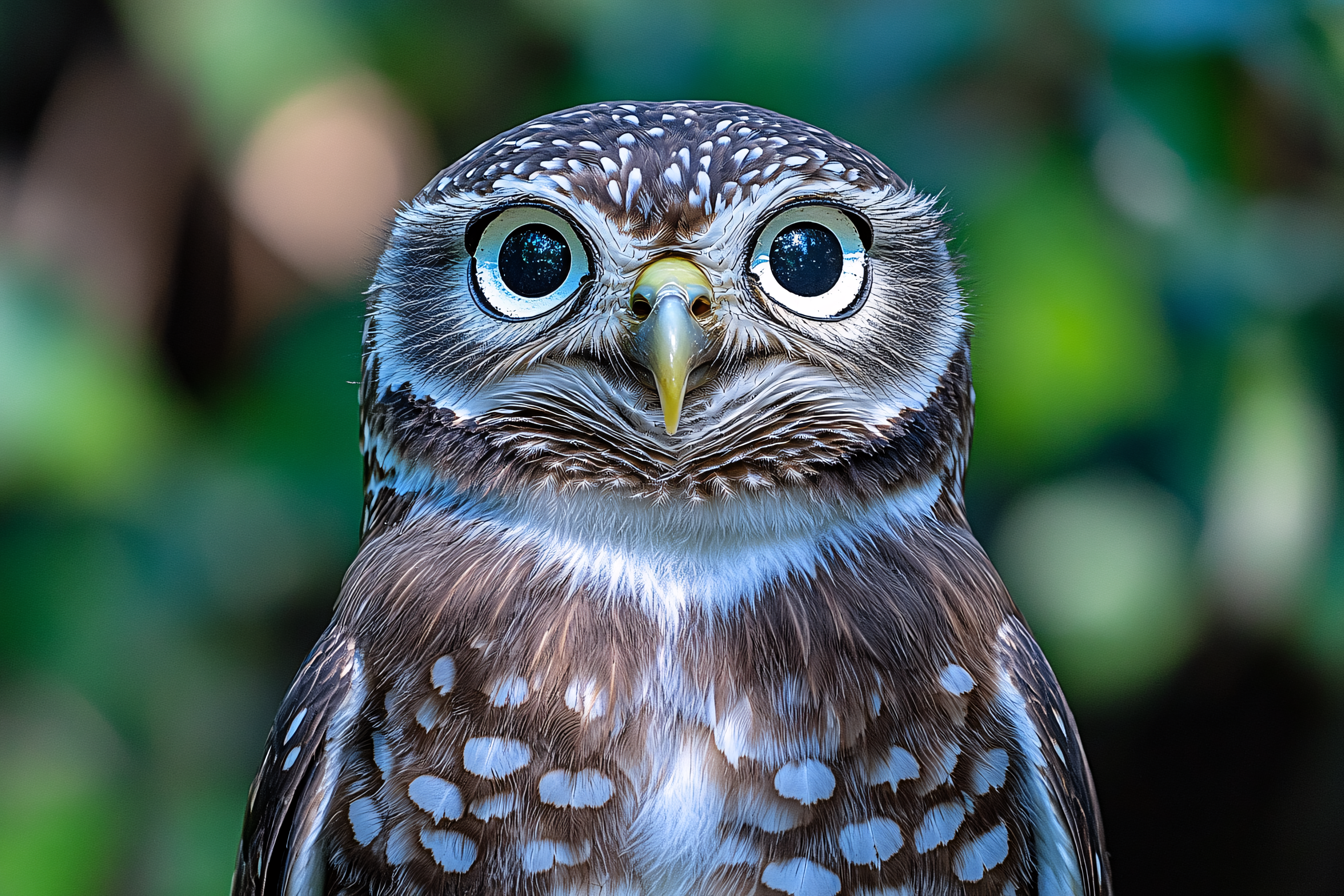 Owl Staring Straight Into The Camera