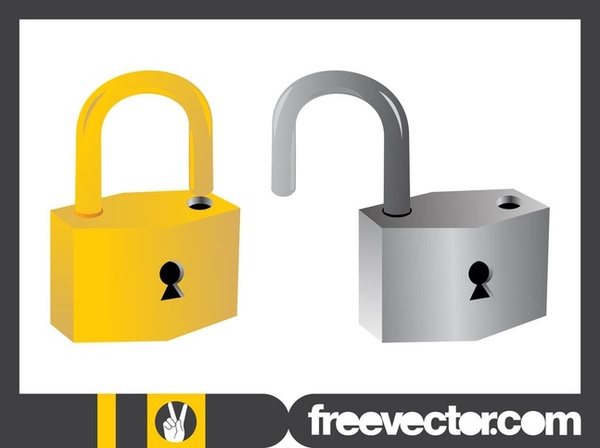 Padlocks Designs Free Vector
