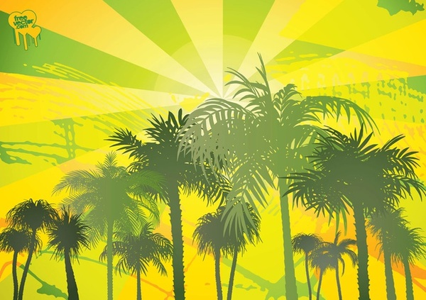 Palm Trees Free Vector