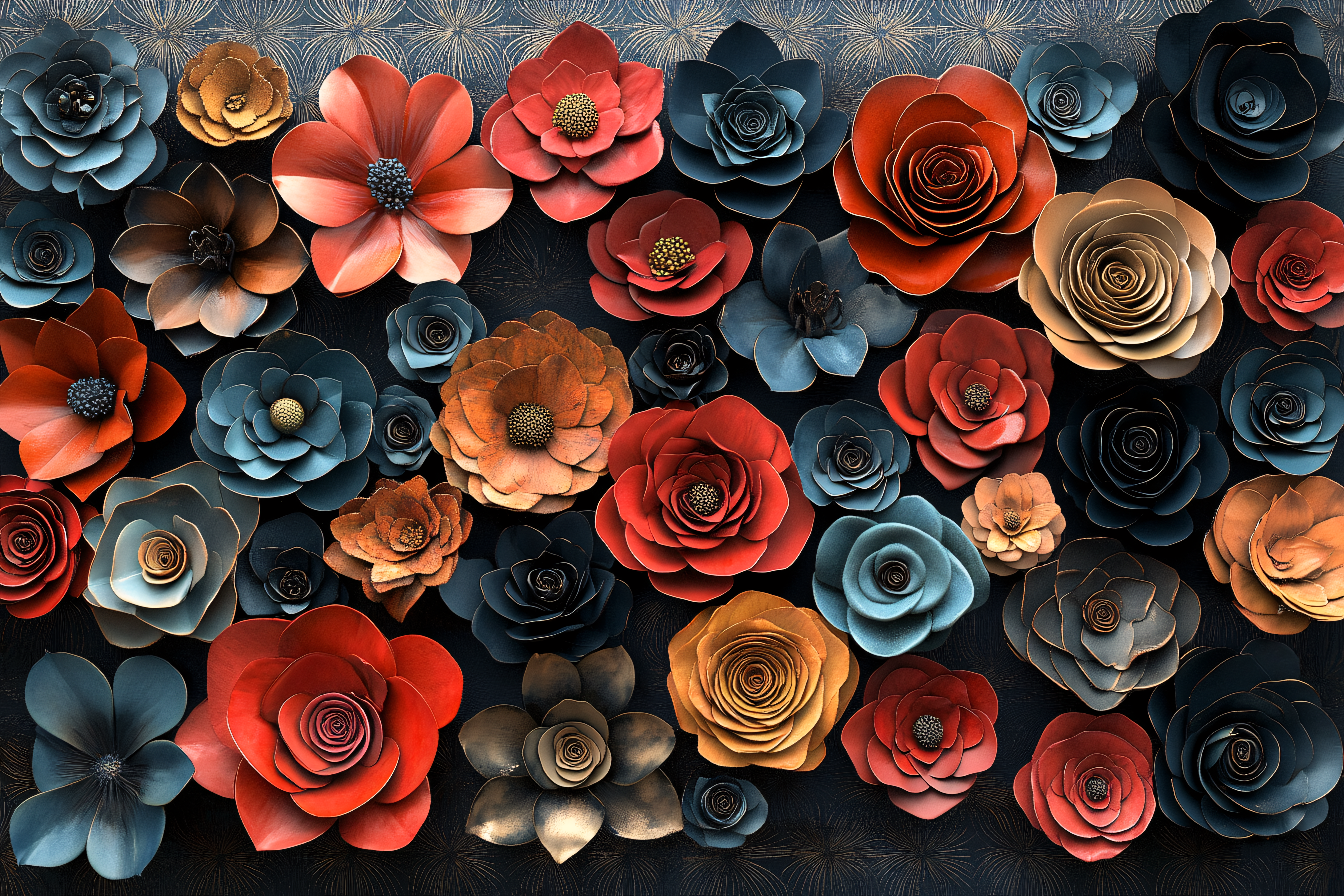 Paper Flowers Arrangement