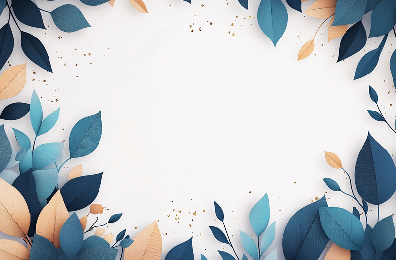 Paper Leaves Border