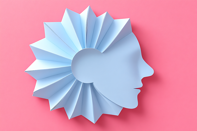 Paper Profile With Pleated Collar