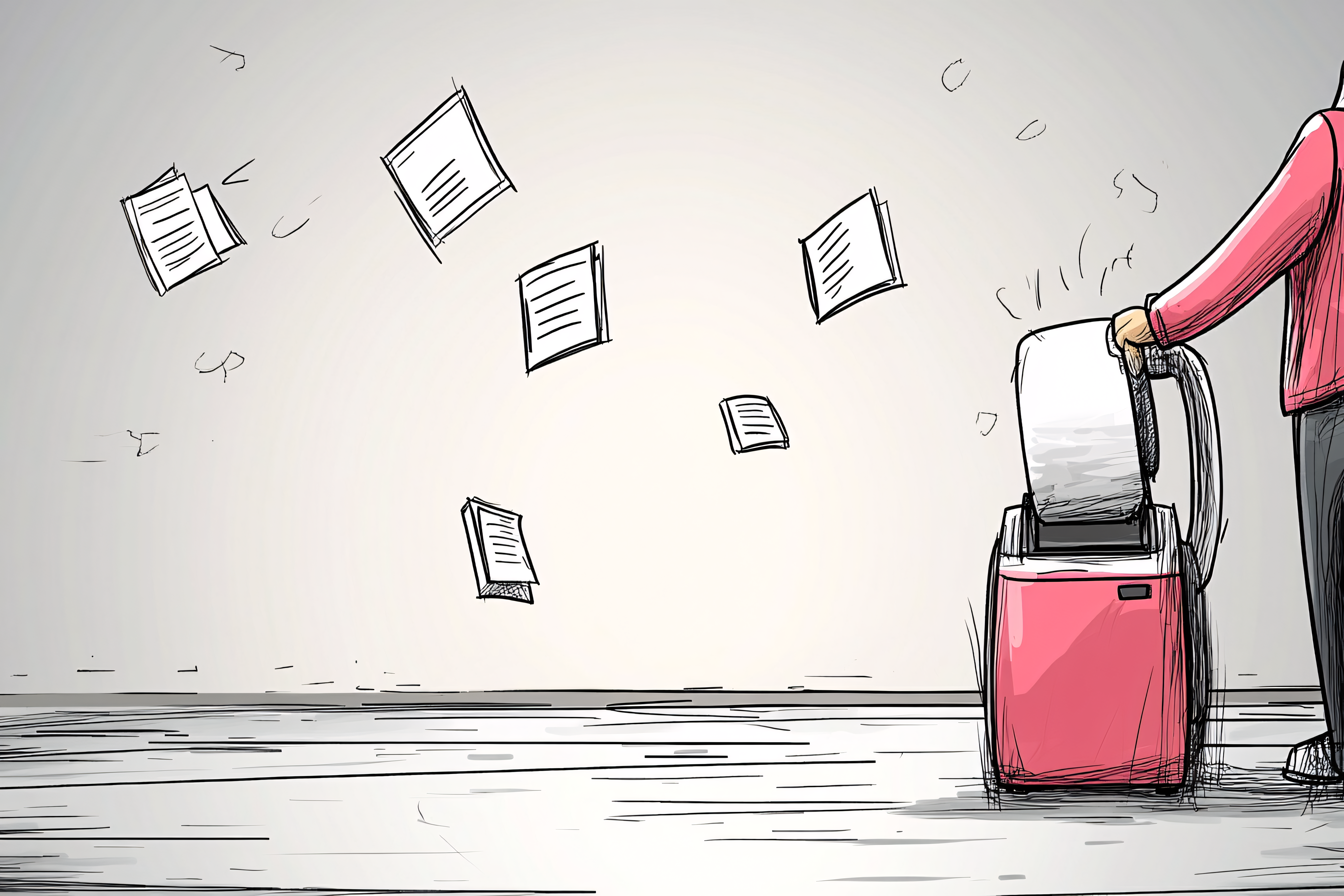 Paper Shredder Illustration