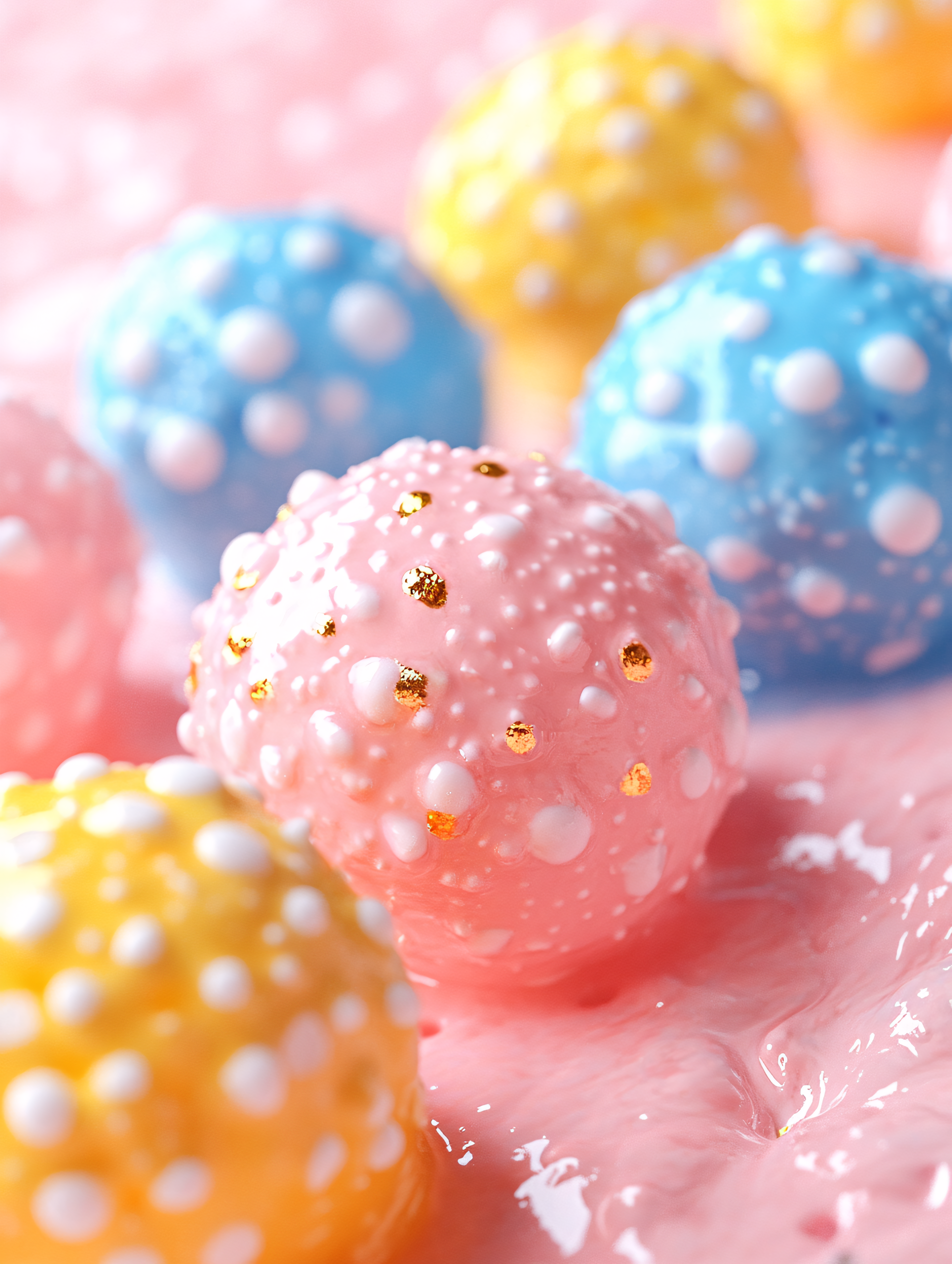Pastel Bumpy Spheres