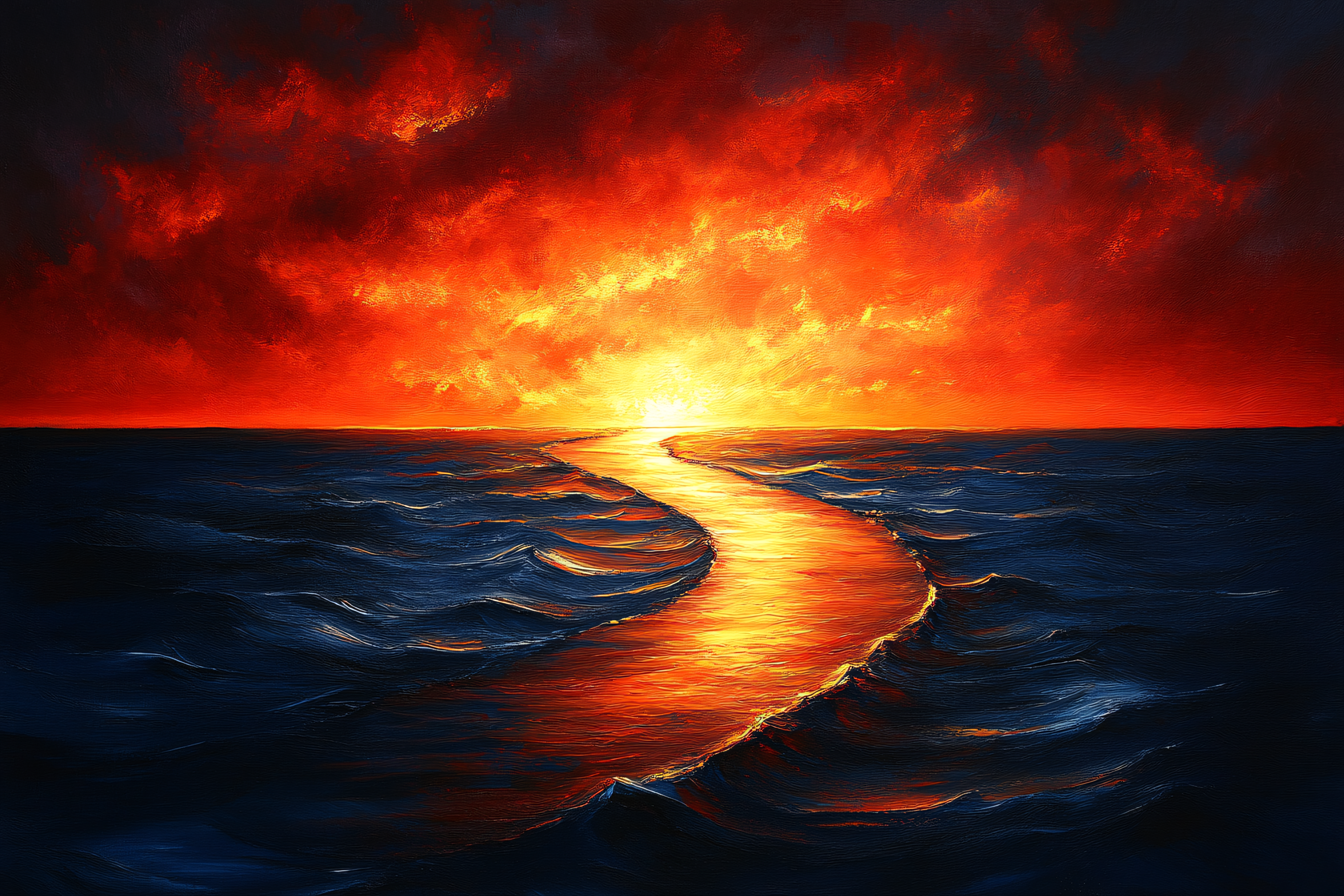 Path of Light on the Sea