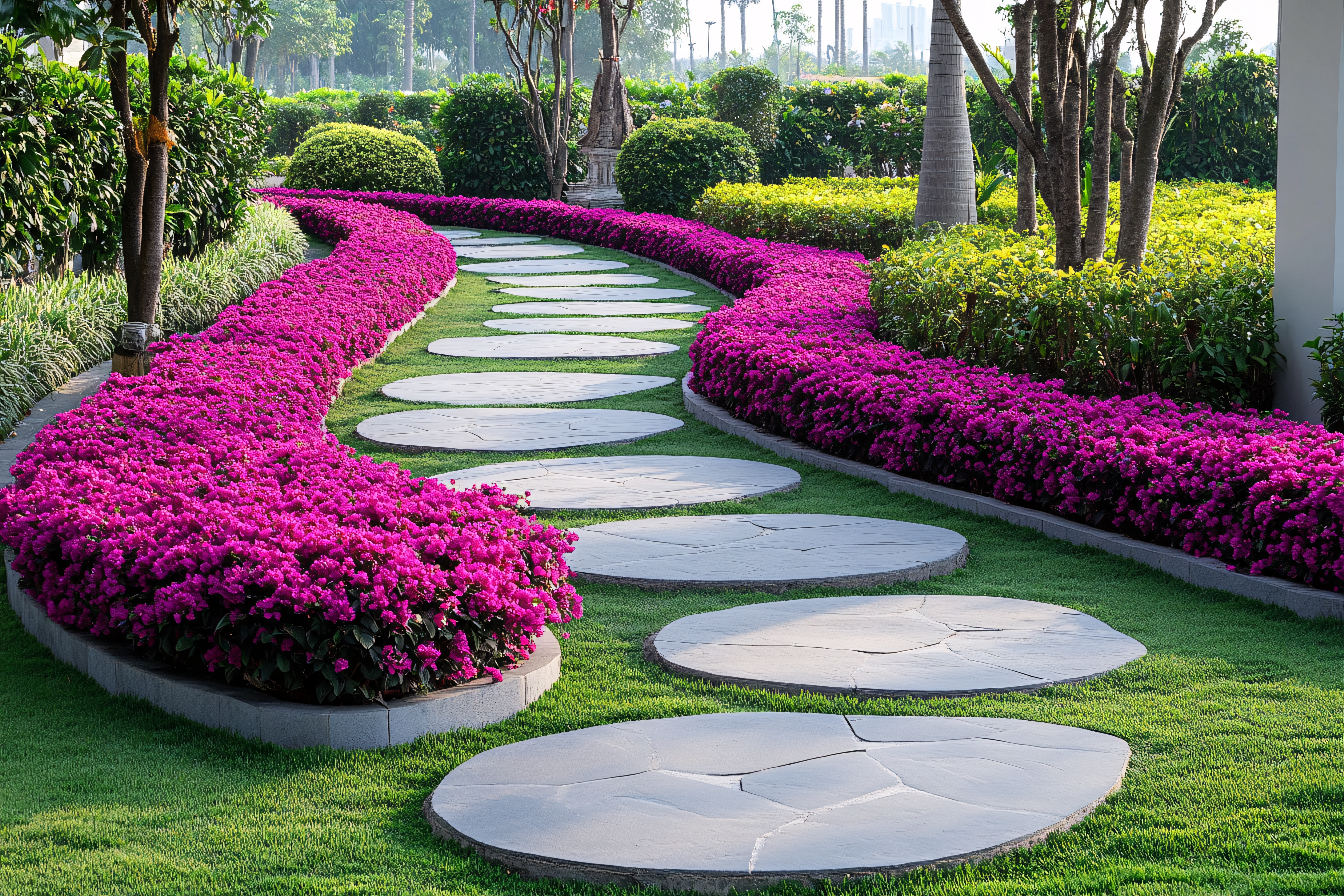 Path Through A Beautiful Garden
