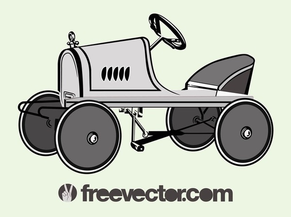 Pedal Car Free Vector
