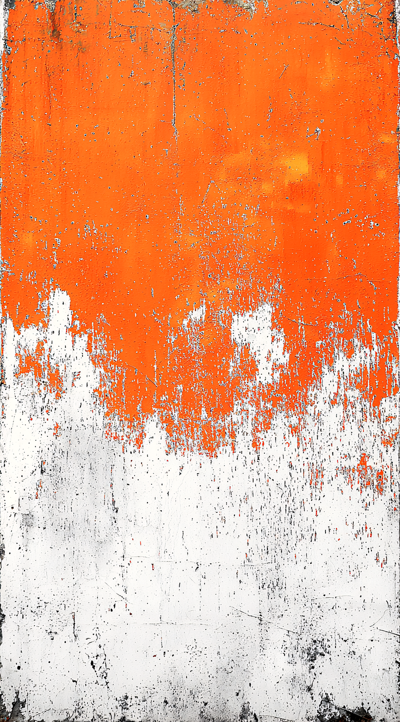 Peeling Orange Paint