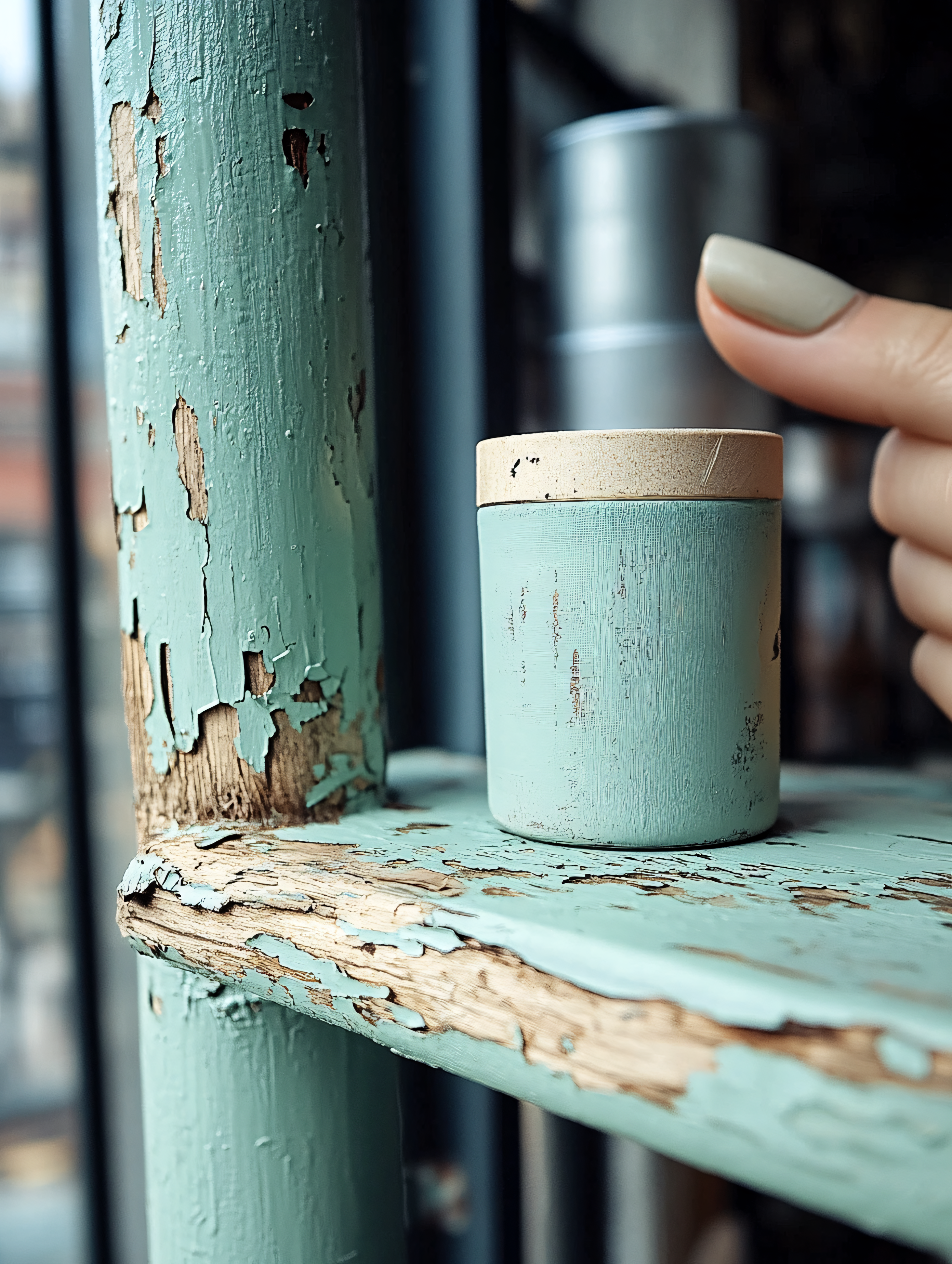 Peeling Paint and Jar