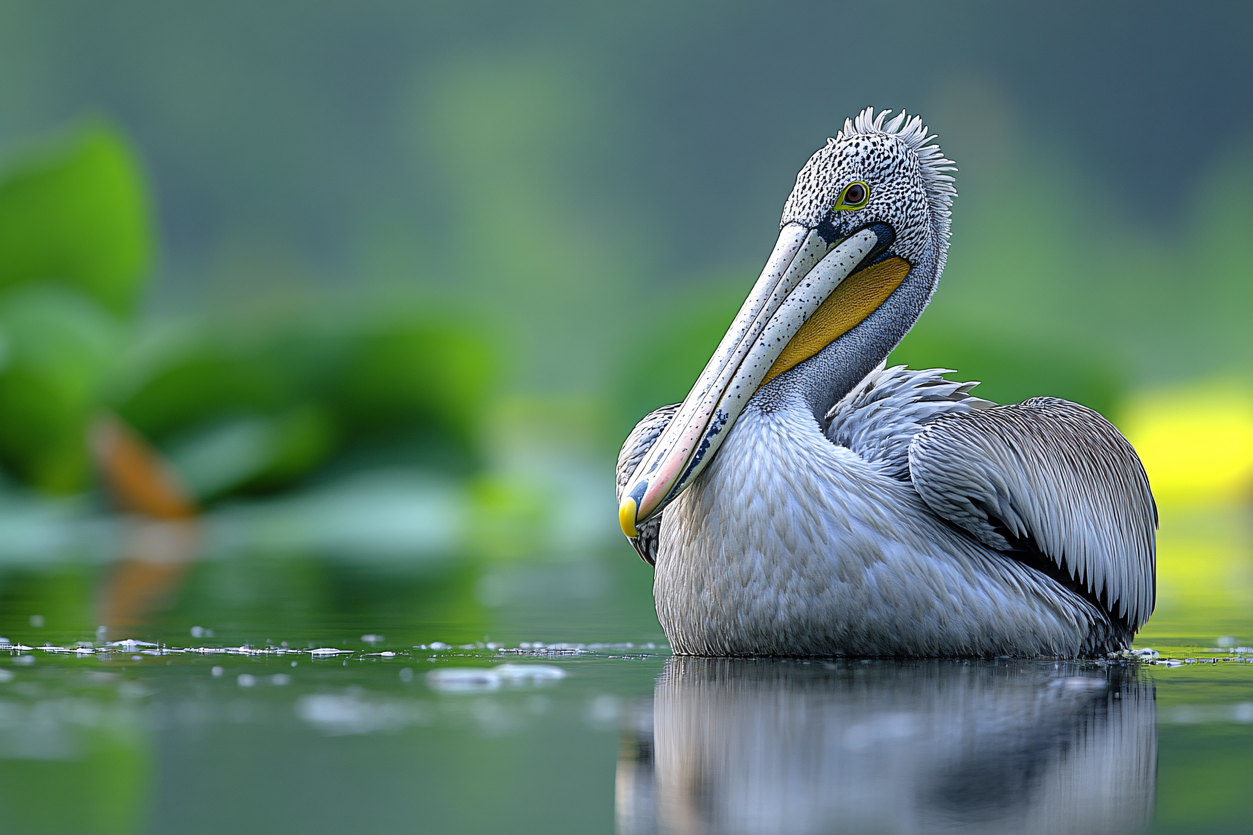 Pelican Posing in Water