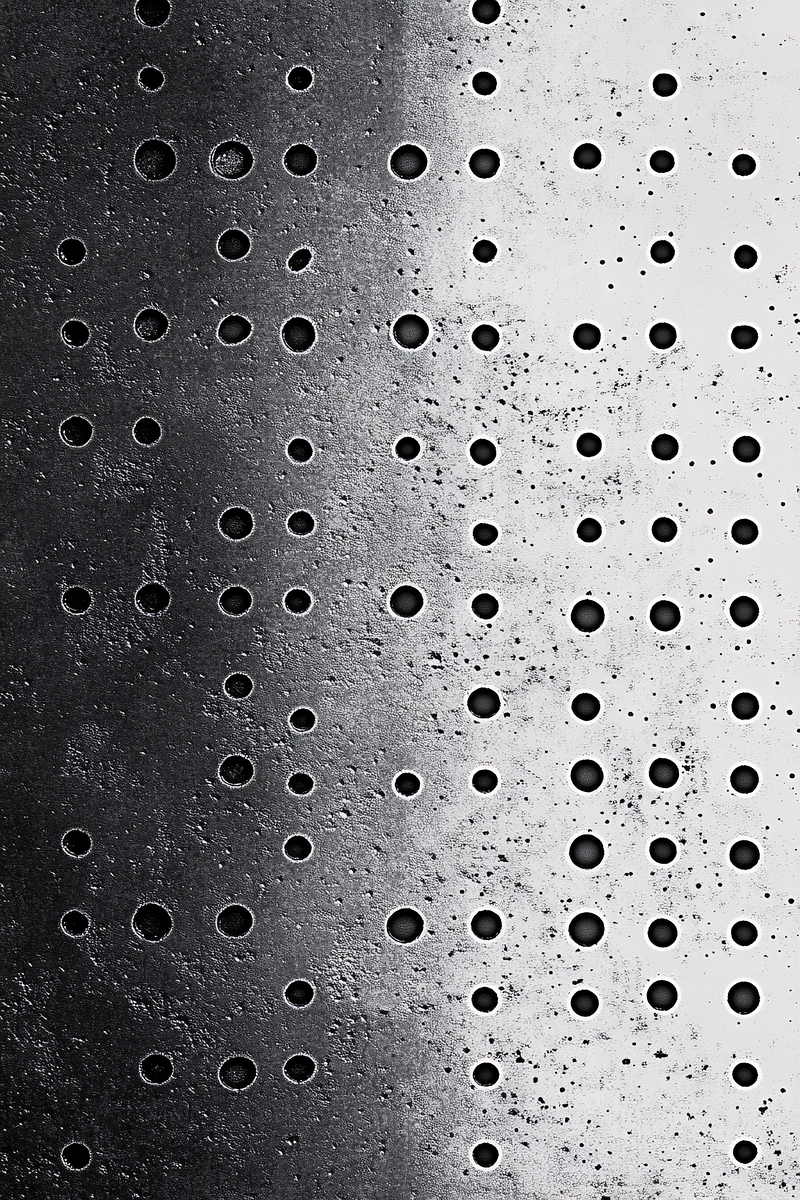 Perforated Metal Panel Texture