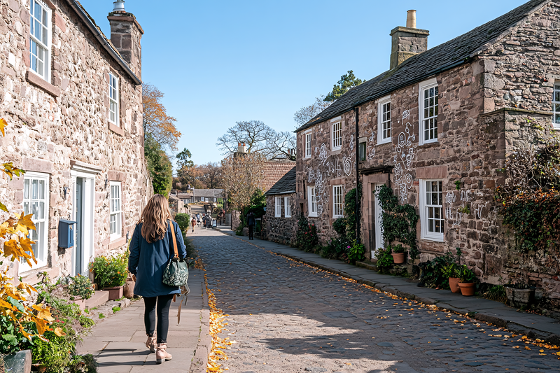 Picturesque Village Street