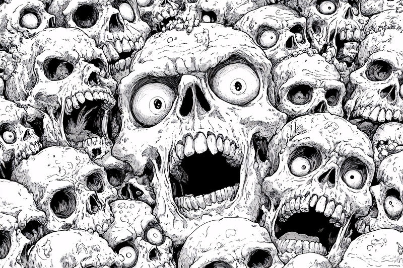 Pile Of Screaming Skulls
