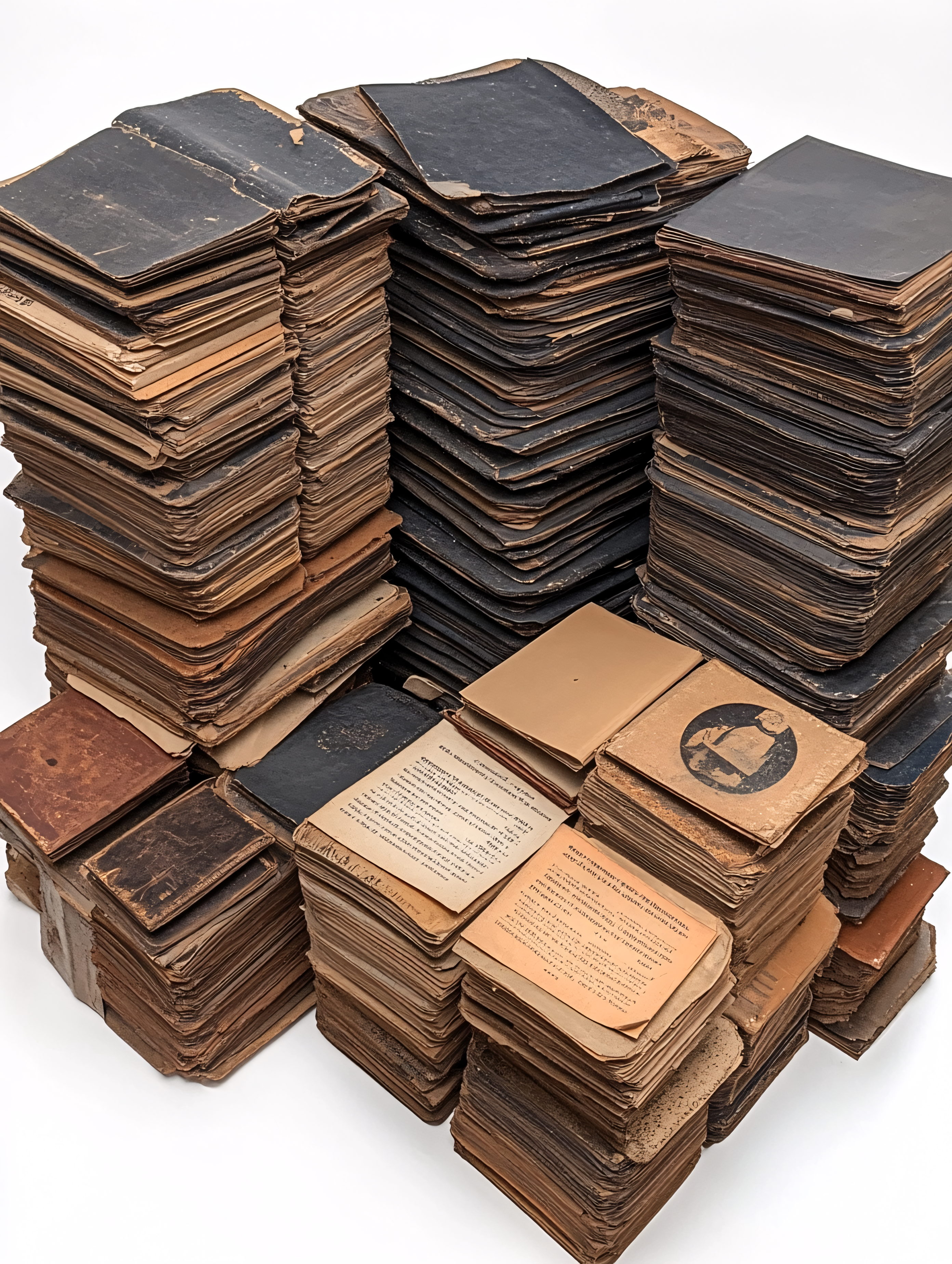 Piles of Vintage Documents