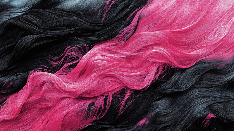 Pink and Black Wavy Texture