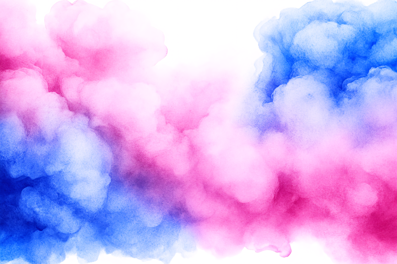 Pink And Blue Watercolor Background