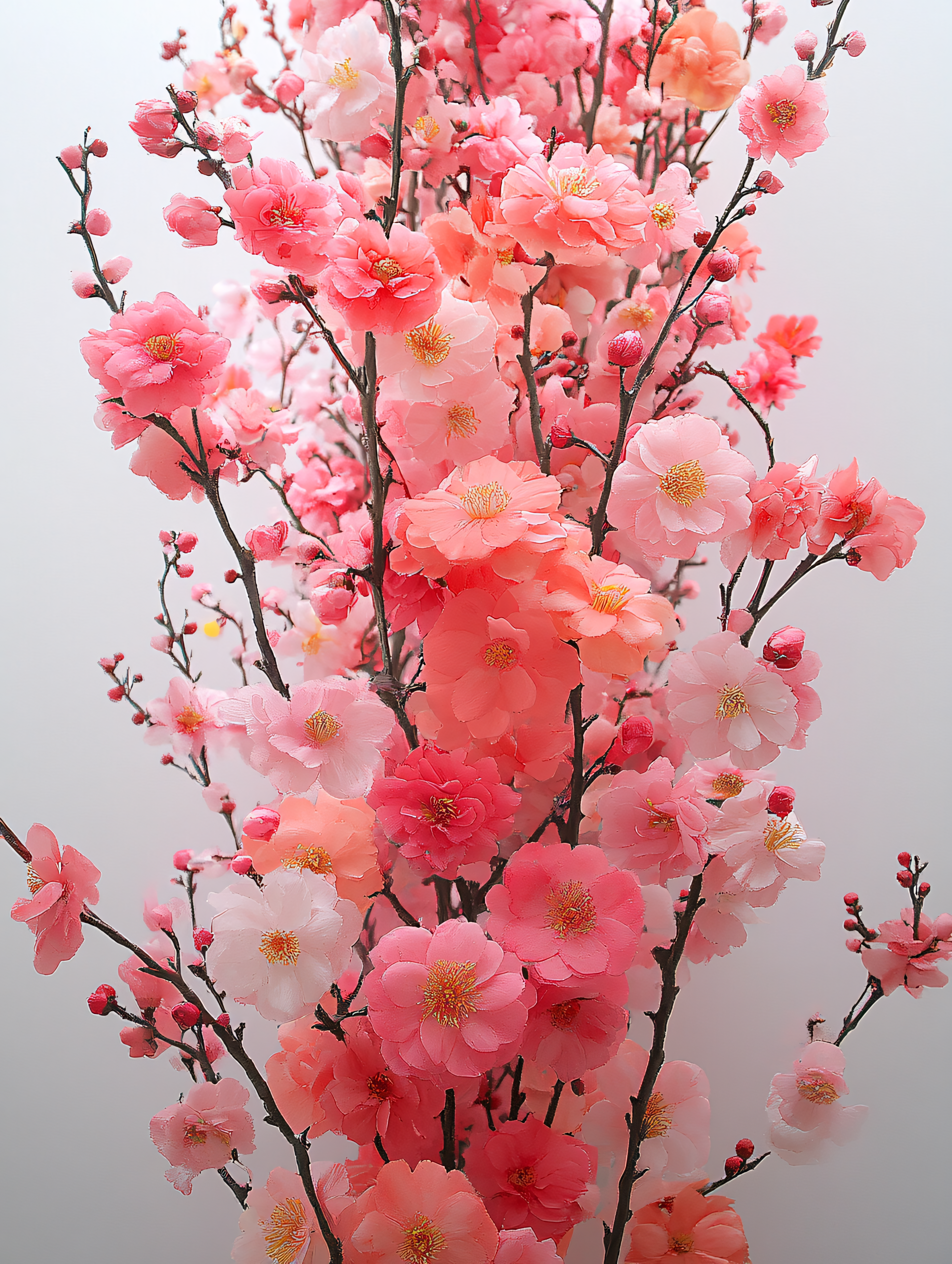 Pink Cherry Blossom Branch
