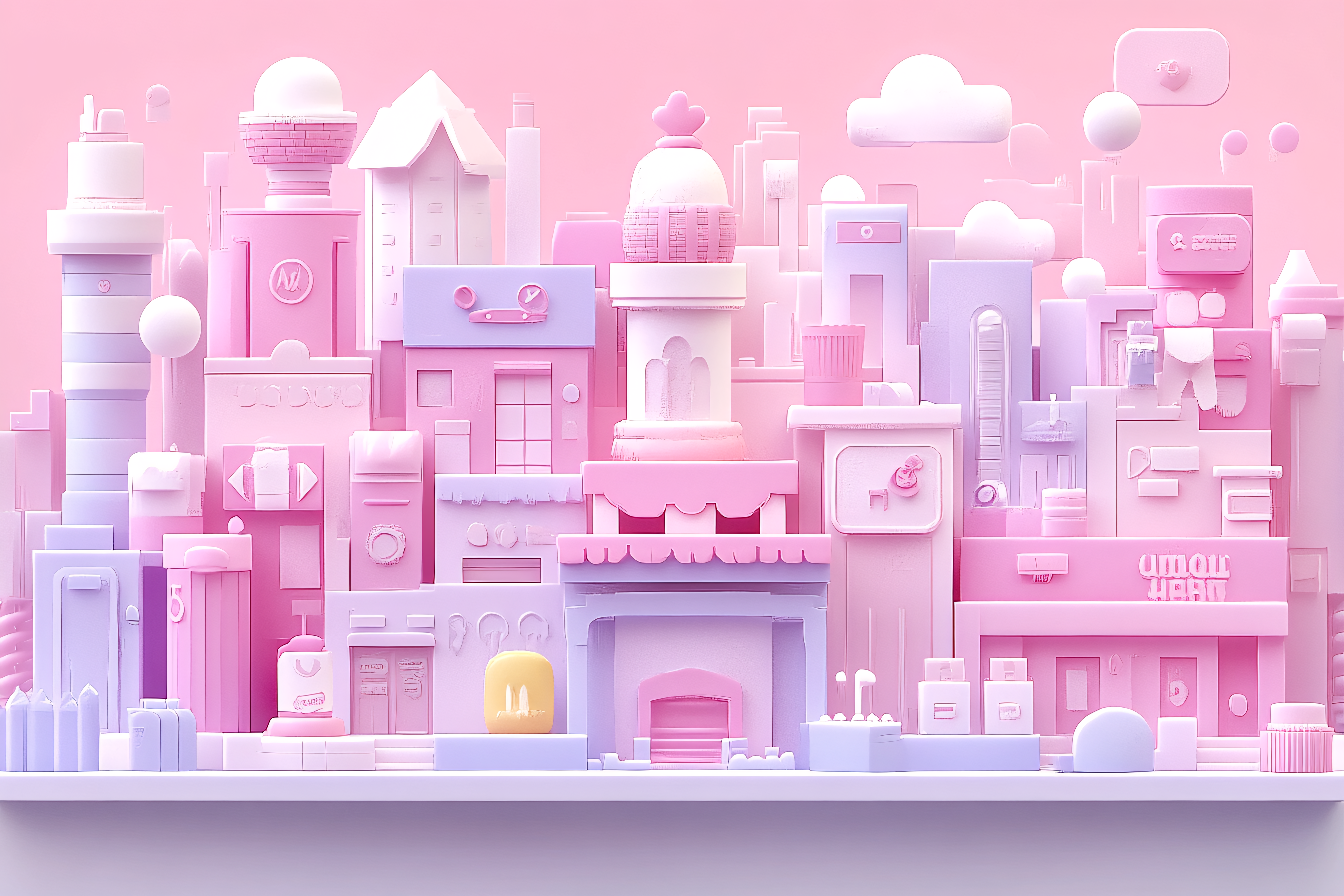 Pink Cityscape