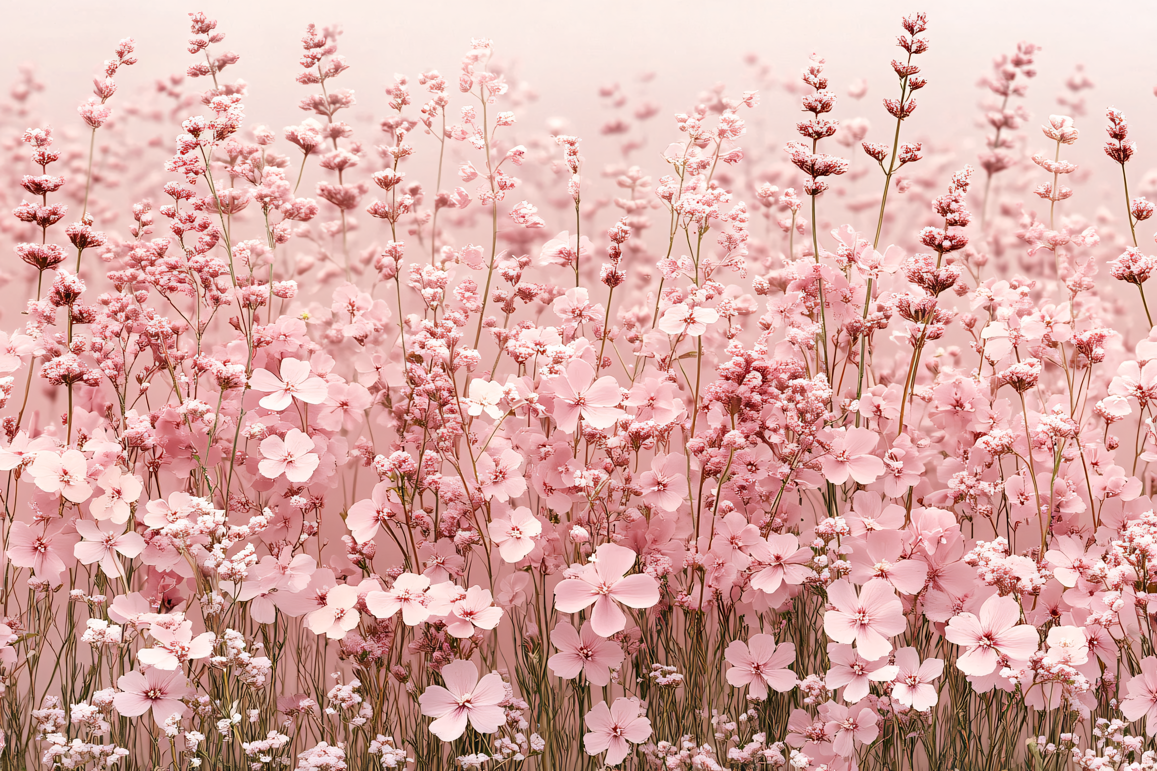 Pink Flower Field