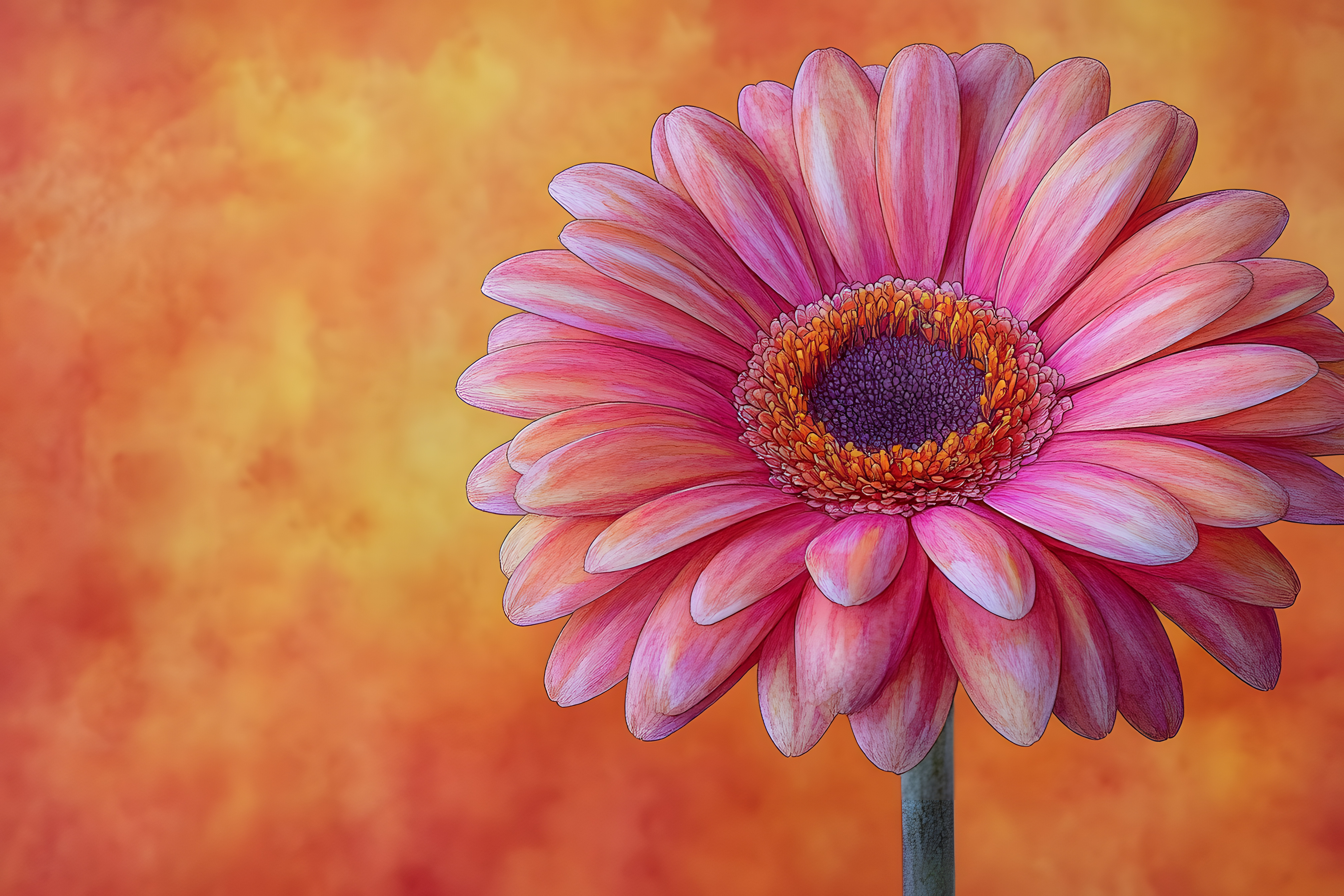 Pink Gerbera Bloom