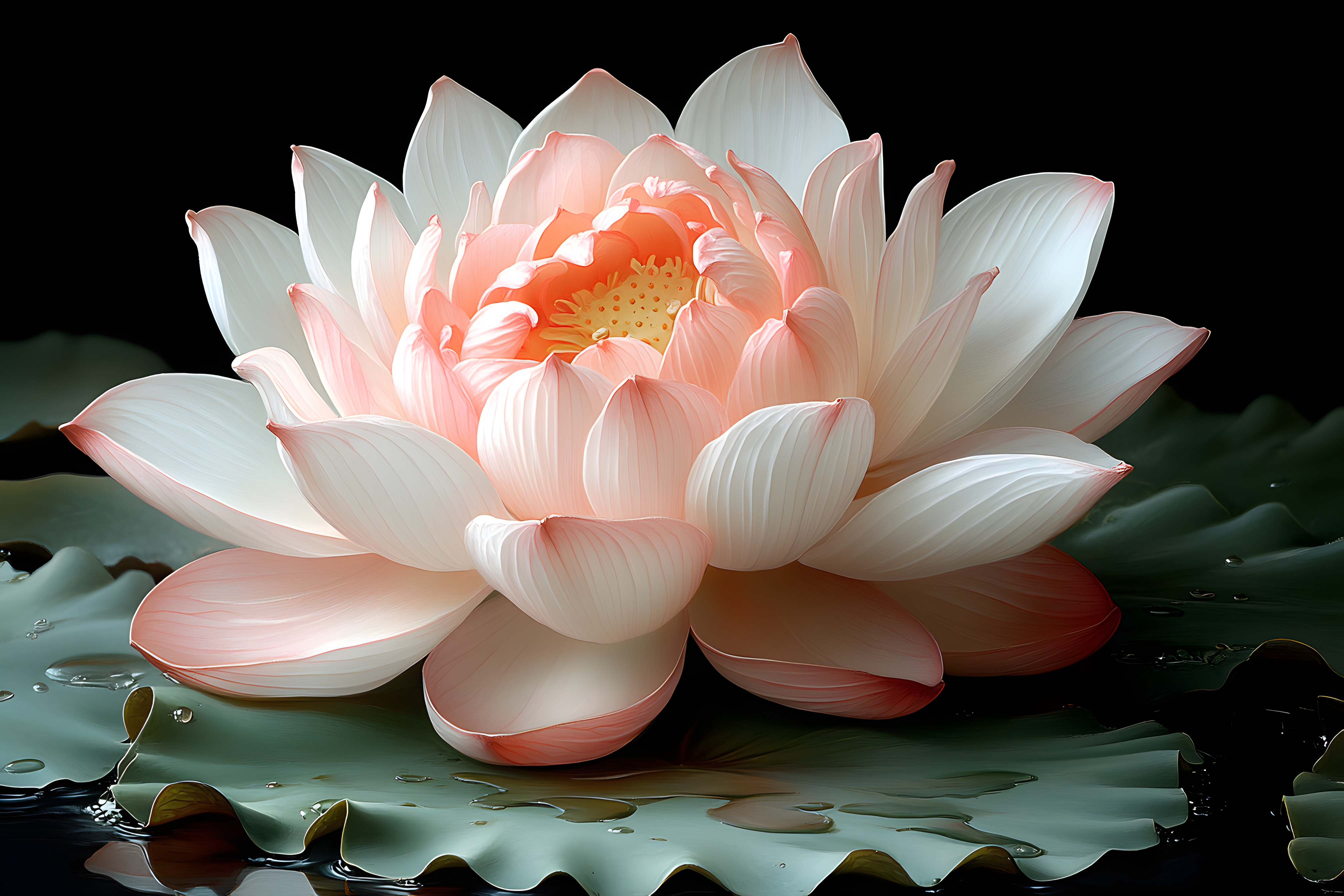 Pink Lotus Flower in Bloom