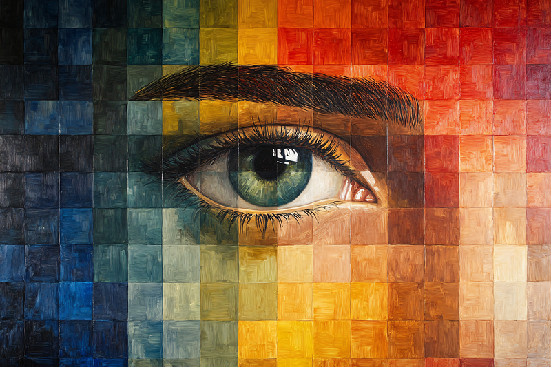 Pixelated Eye Art