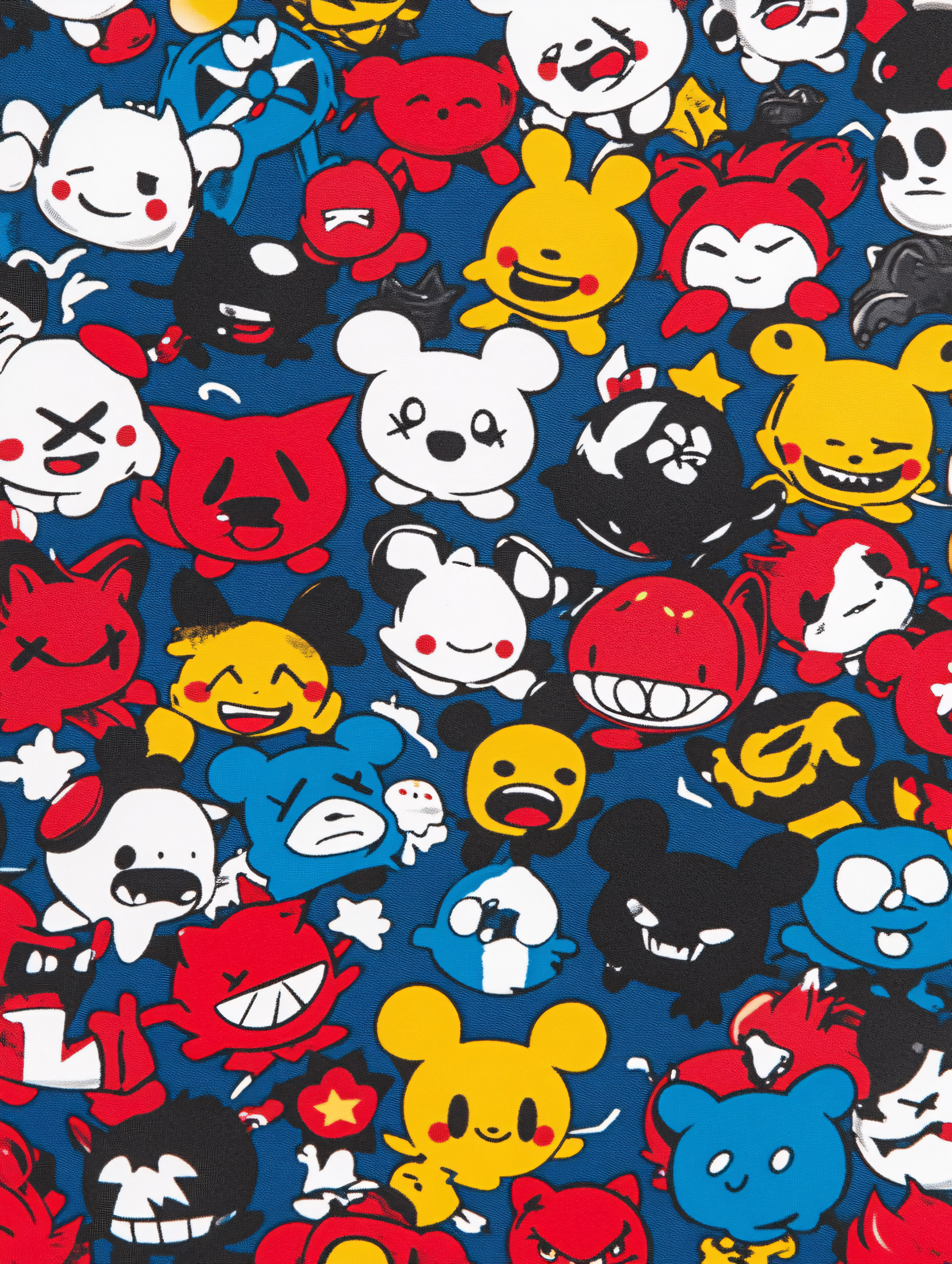 Playful Cartoon Character Pattern
