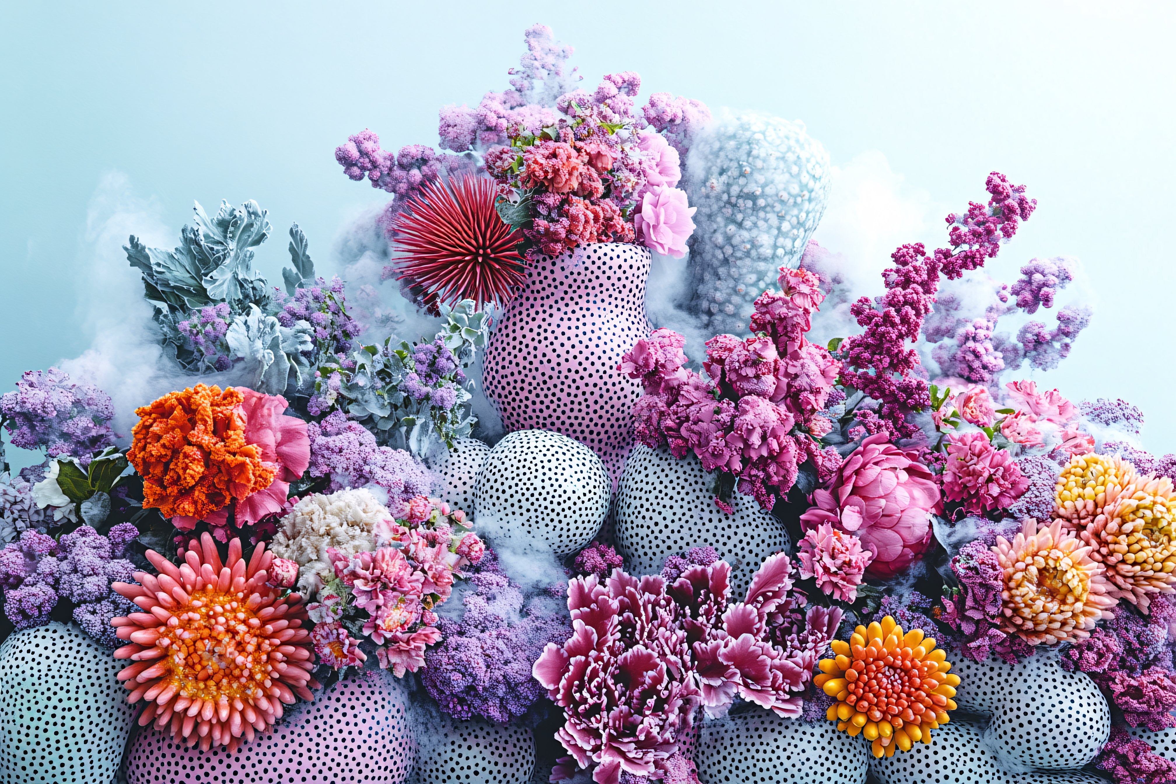 Polka Dot Floral Fantasy