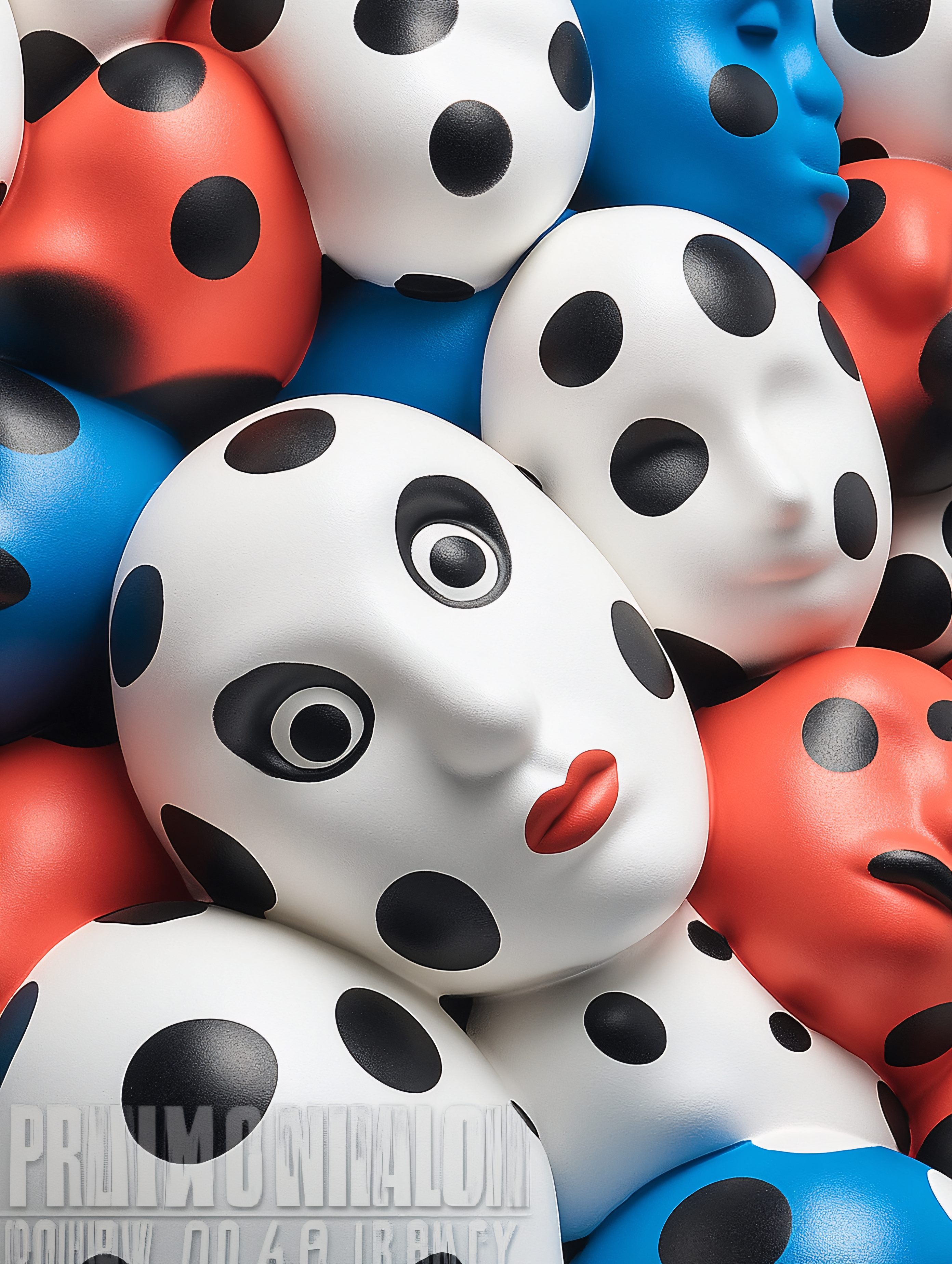 Polka Dot Mannequin Heads