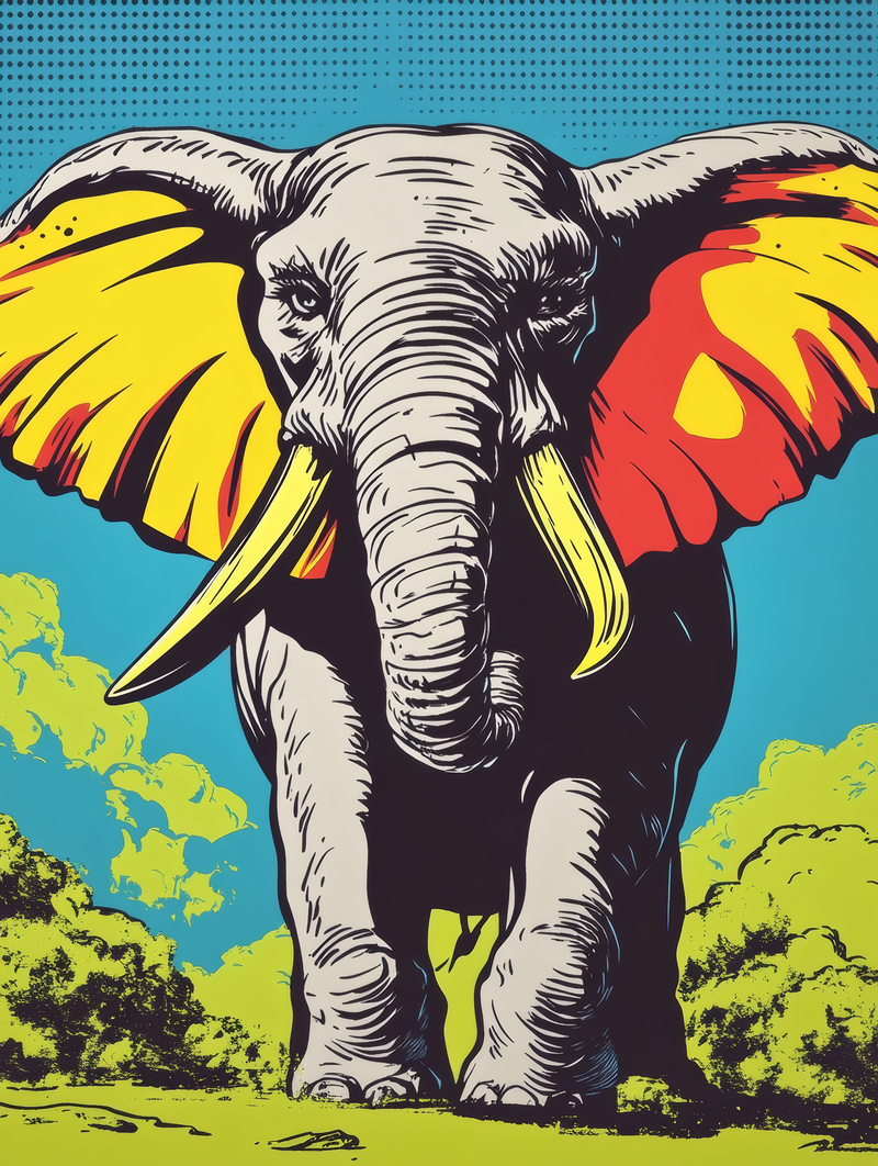 Pop Art Elephant