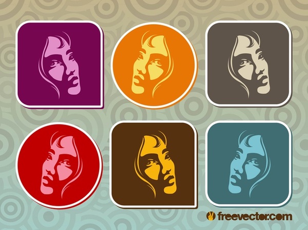 Pop Art Girls Free Vector