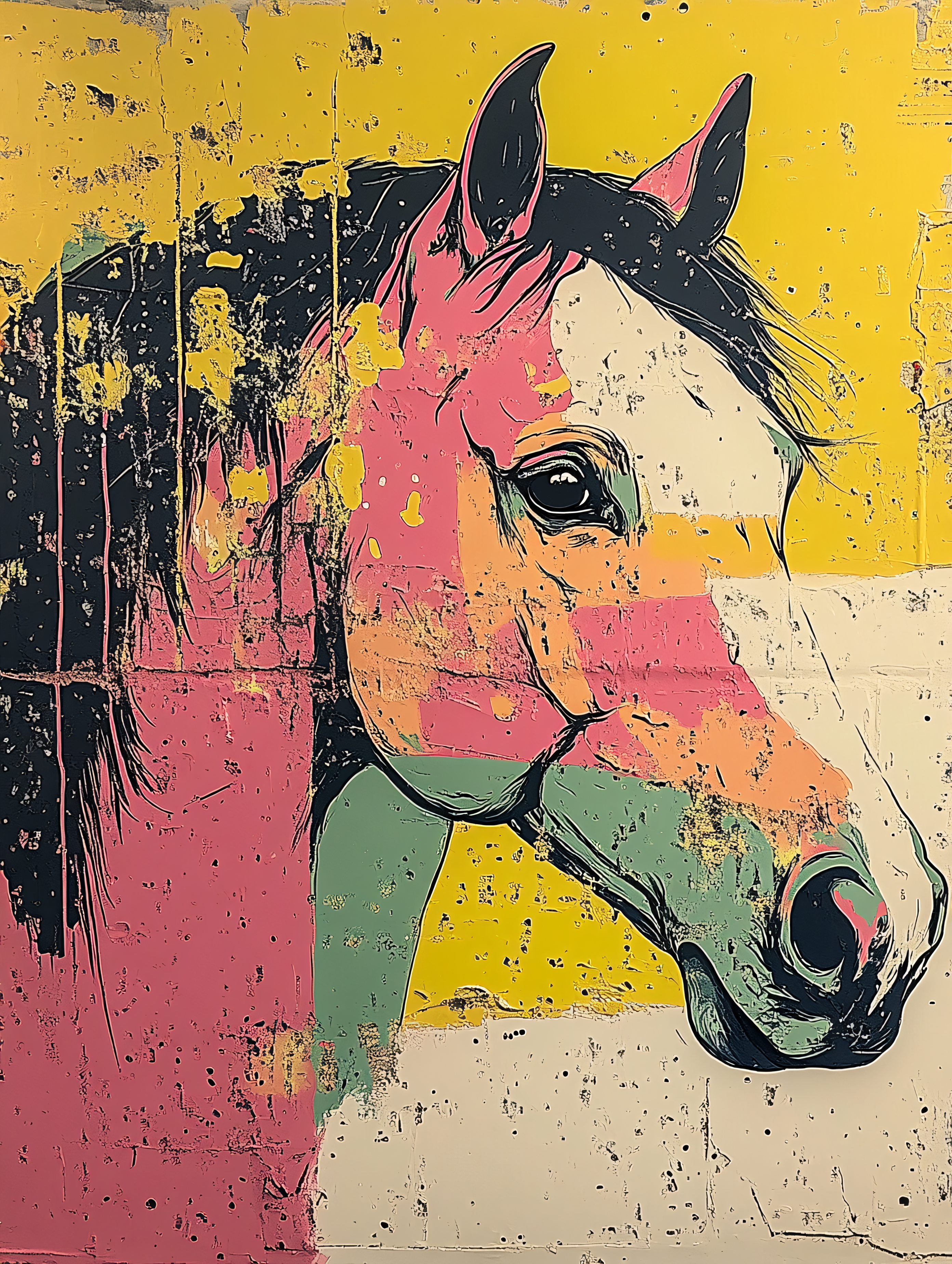 Pop Art Horse Portrait