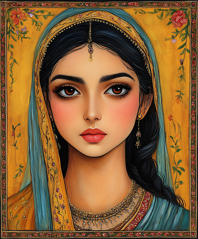 Portrait Of A Beautiful Indian Woman