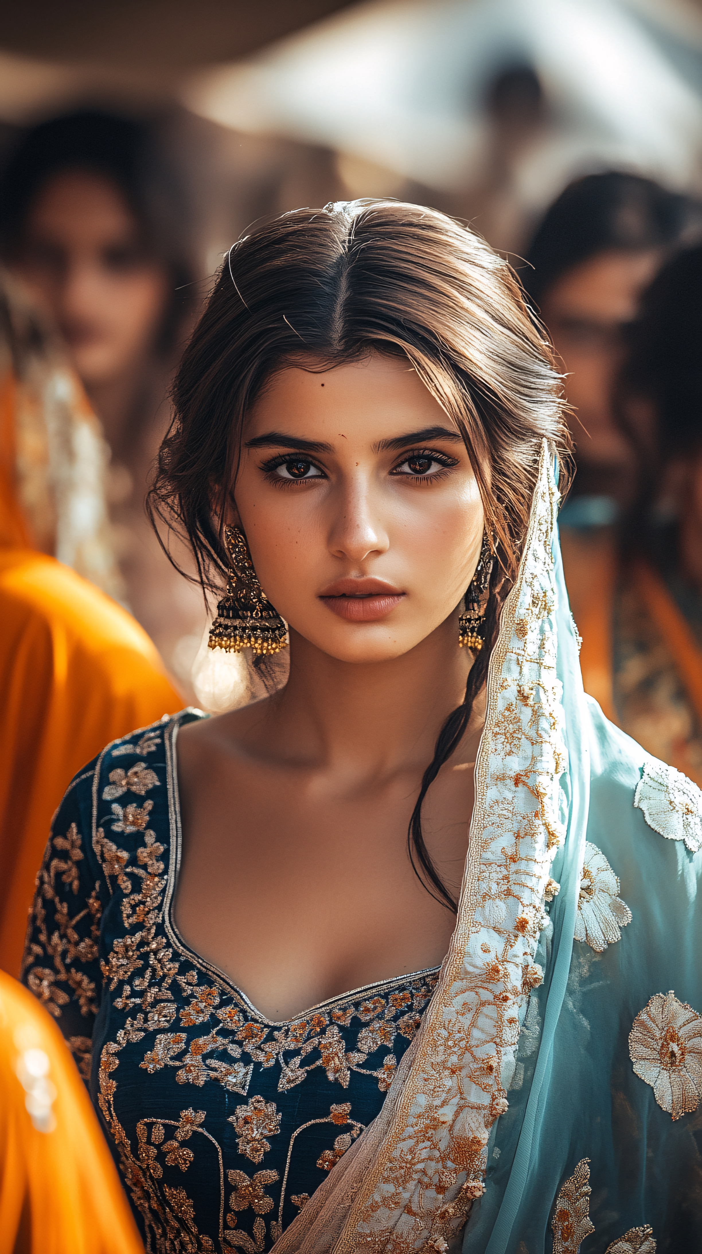 Portrait Of A Beautiful Woman In Traditional Dress