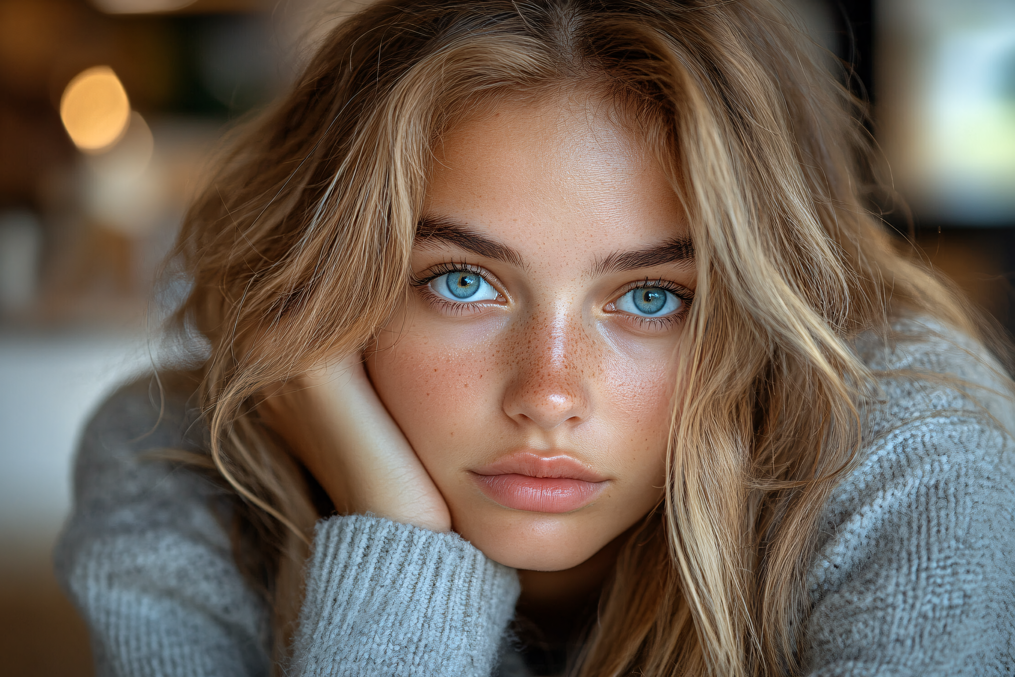 Portrait Of a Beautiful Young Woman