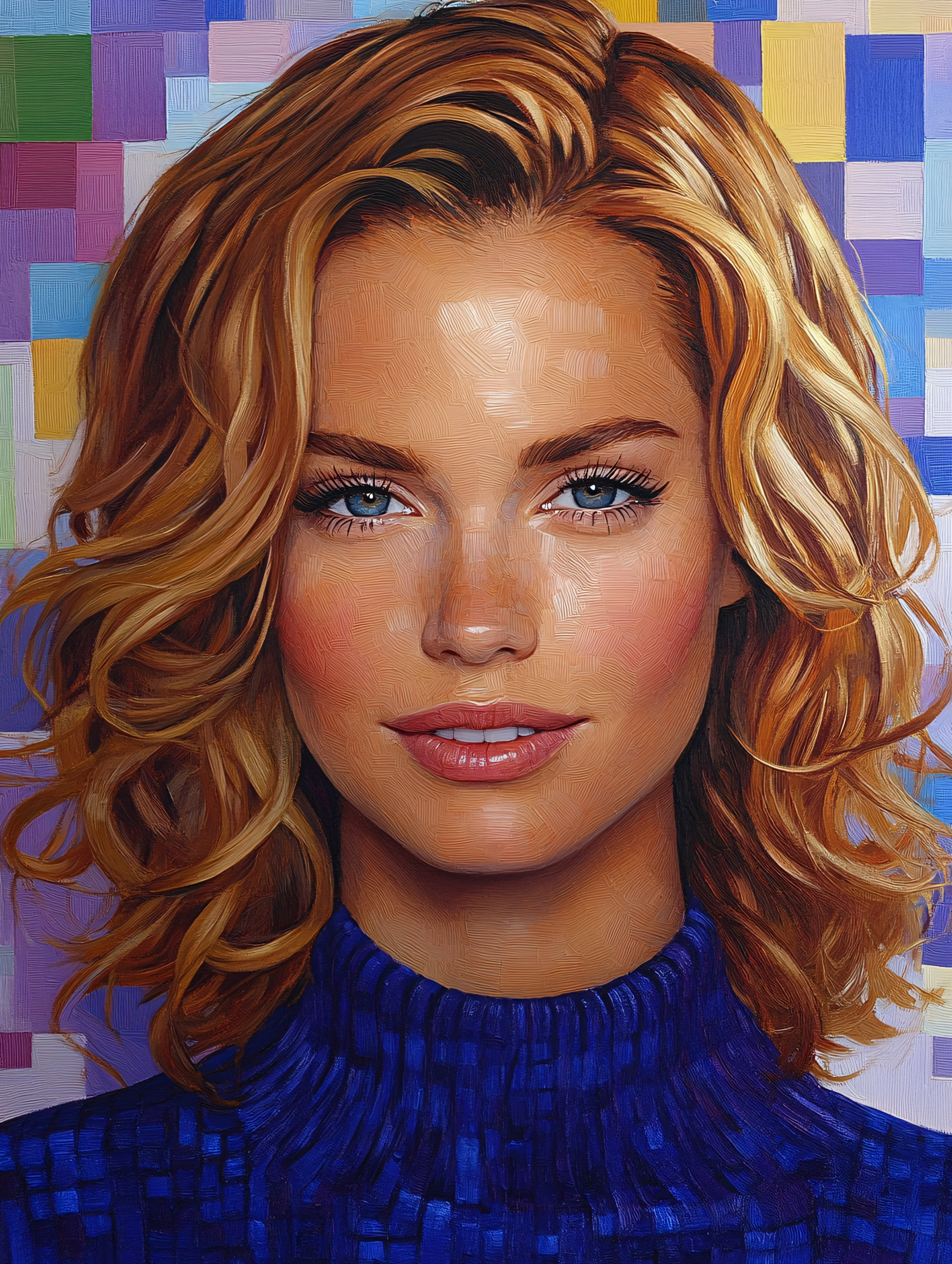 Portrait Of A Blonde Woman