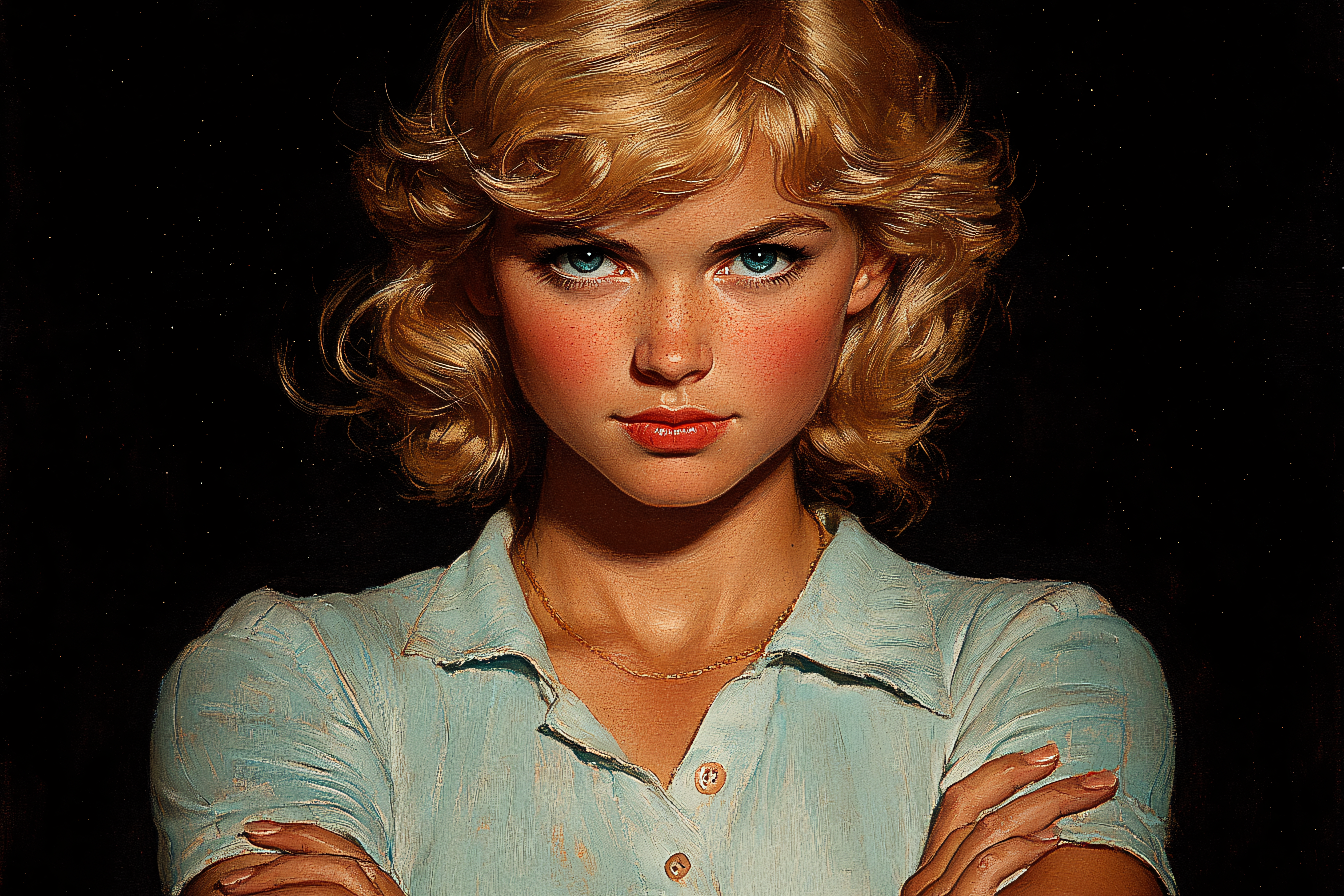 Portrait Of A Determined Woman