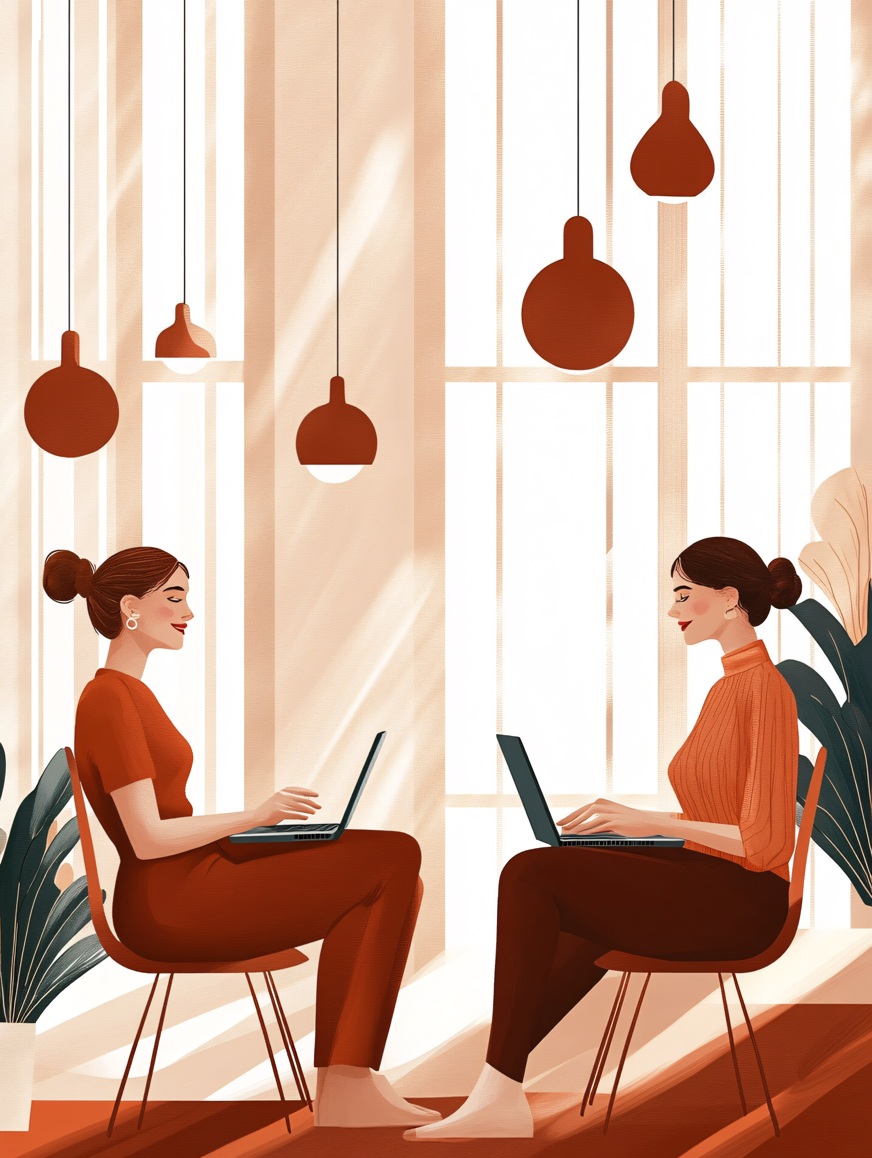 Productive Women Working From Home