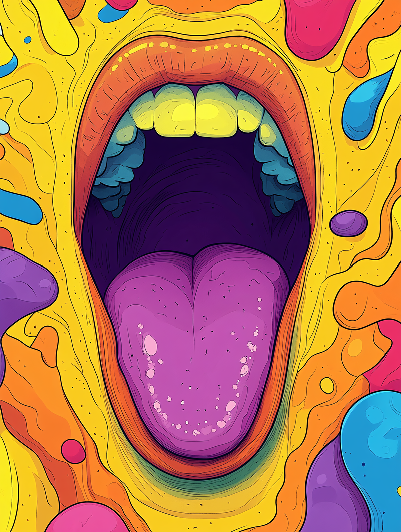 Psychedelic Open Mouth