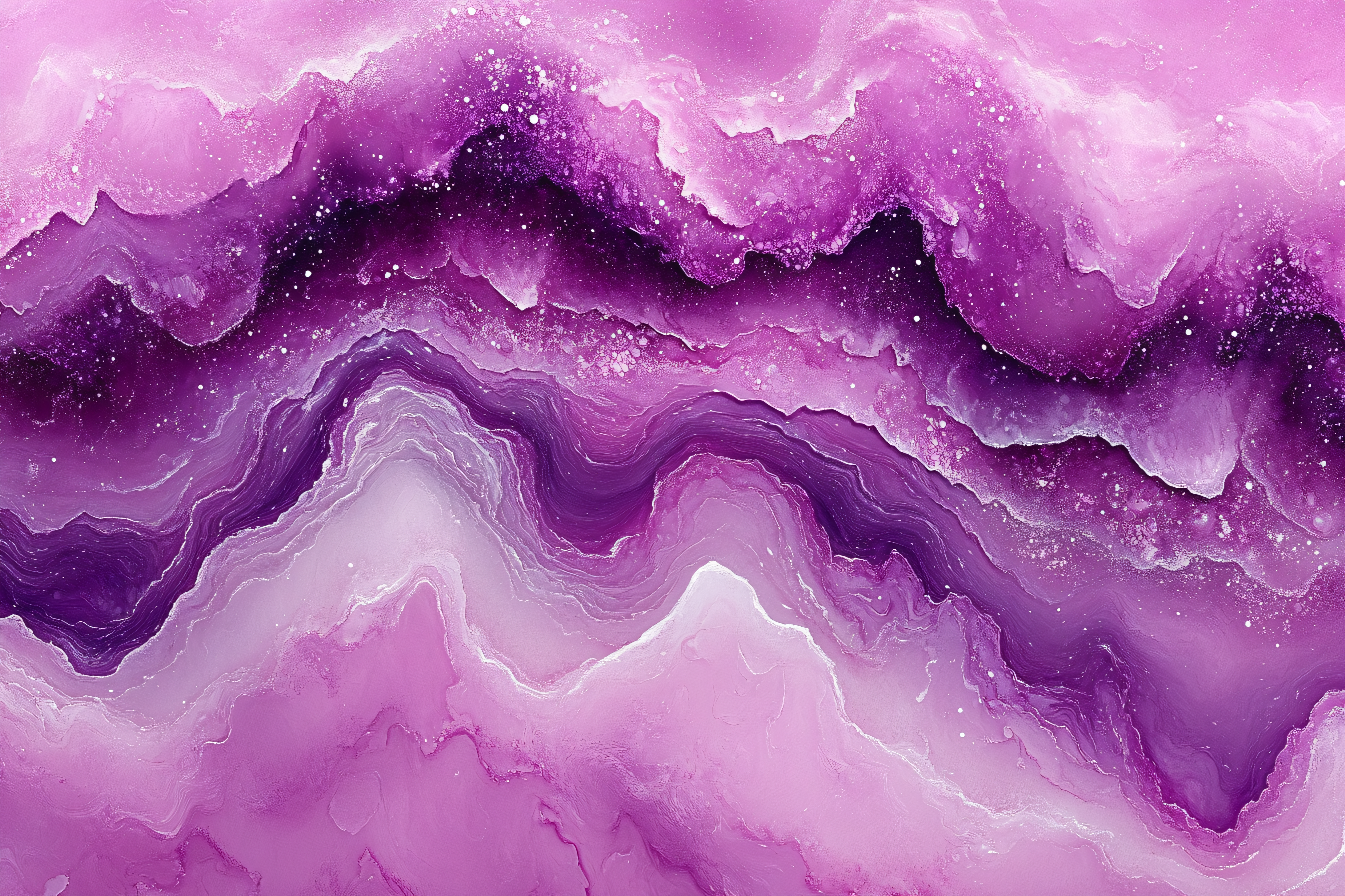 Purple Abstract Waves