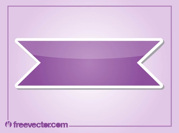 Purple Sticker Free Vector