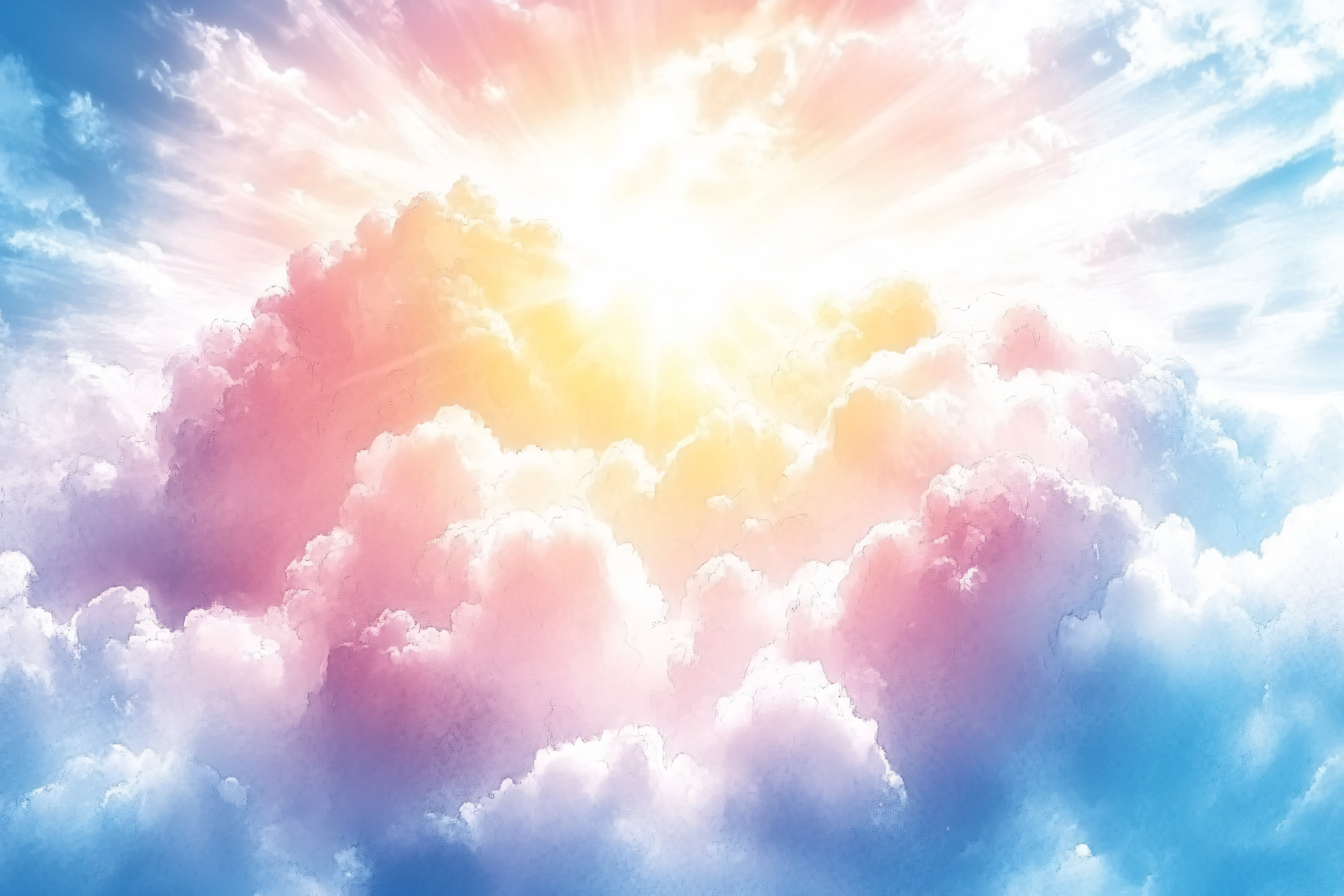 Radiant Sky with Pink Clouds